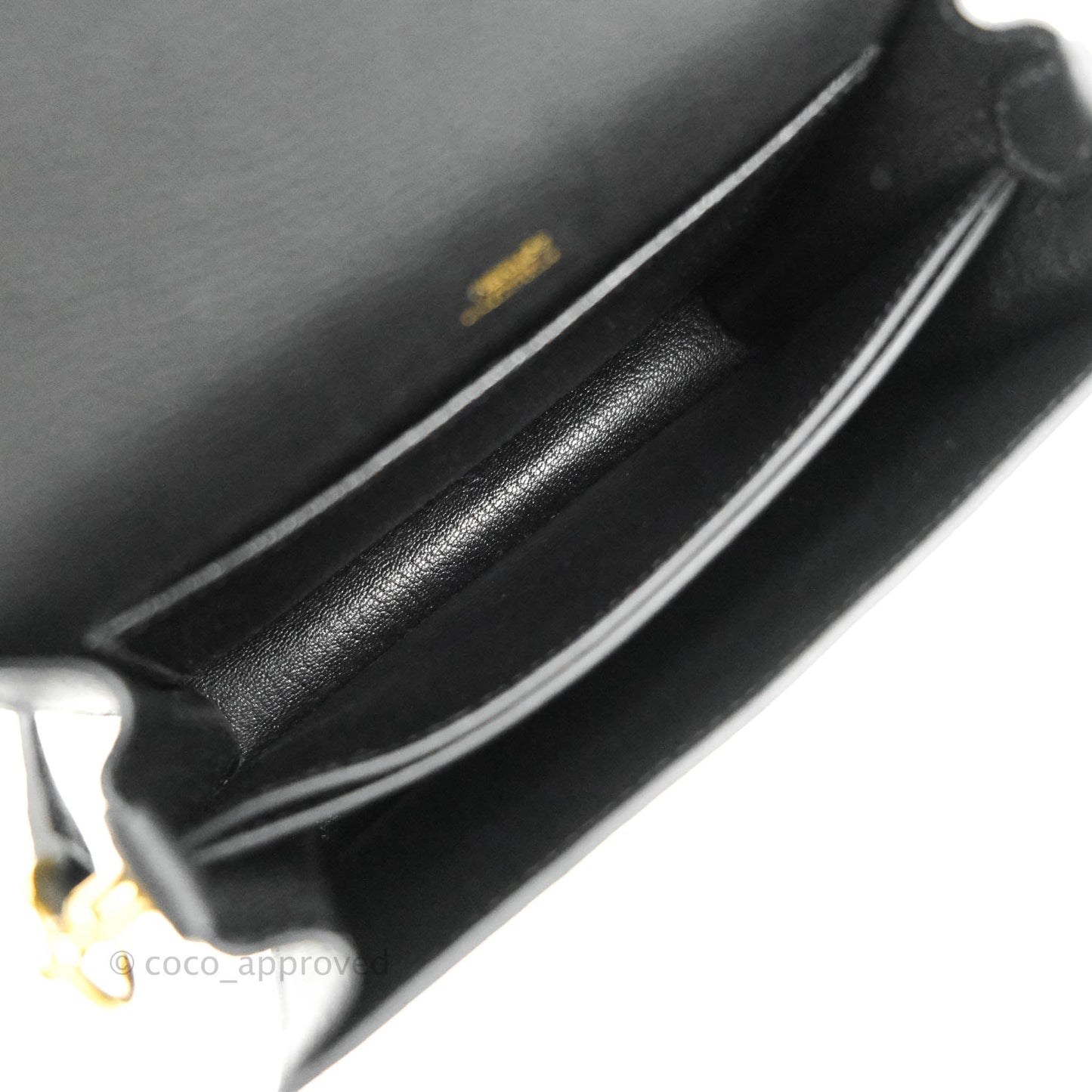 Hermès Roulis Mini 18 Black Clemence Gold Hardware