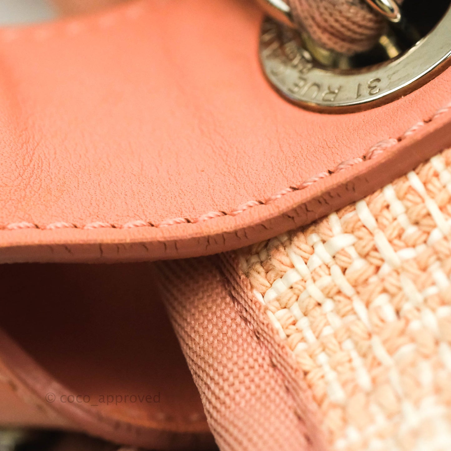 Chanel Large Deauville Pink Tweed