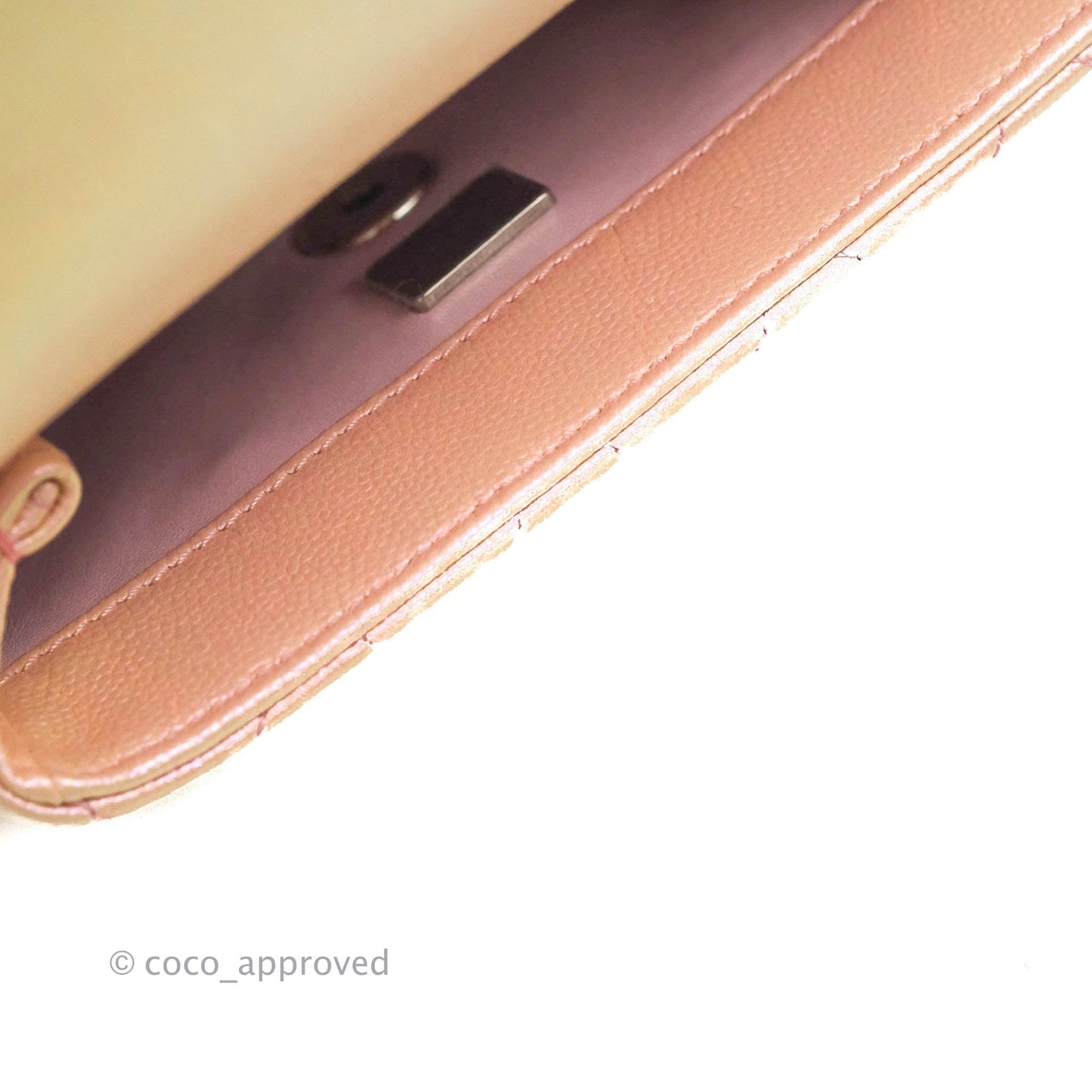 Chanel Extra Mini Coco Handle Iridescent Pink Caviar Rainbow Hardware
