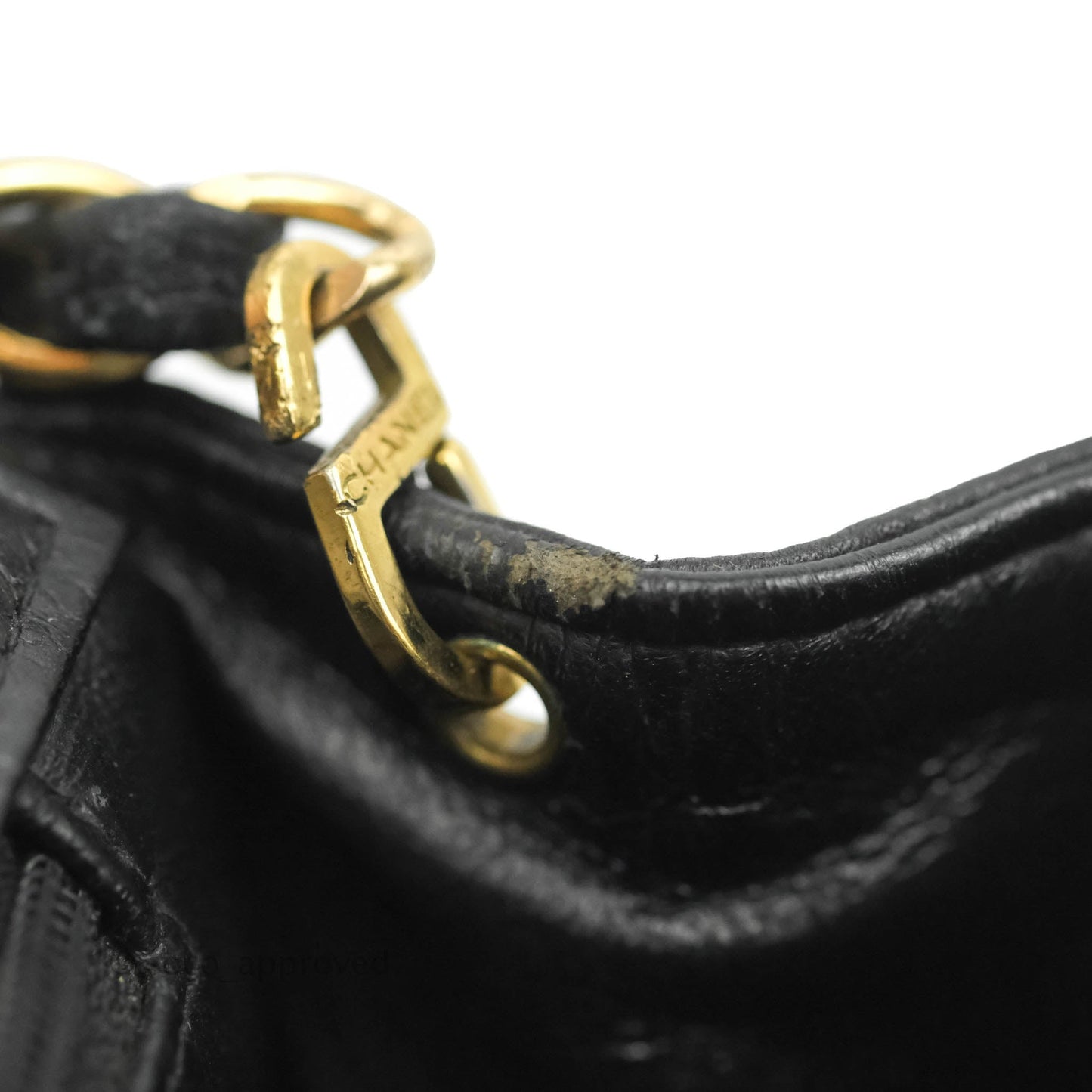 Chanel Vintage Medium Classic Diana Flap Bag Black Caviar 24K Gold Hardware