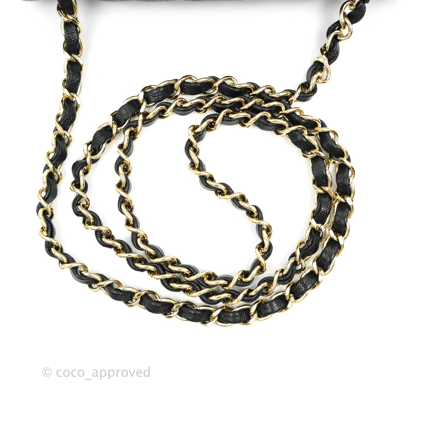 Chanel Chevron Mini Rectangular Flap Black Caviar Gold Hardware 18B