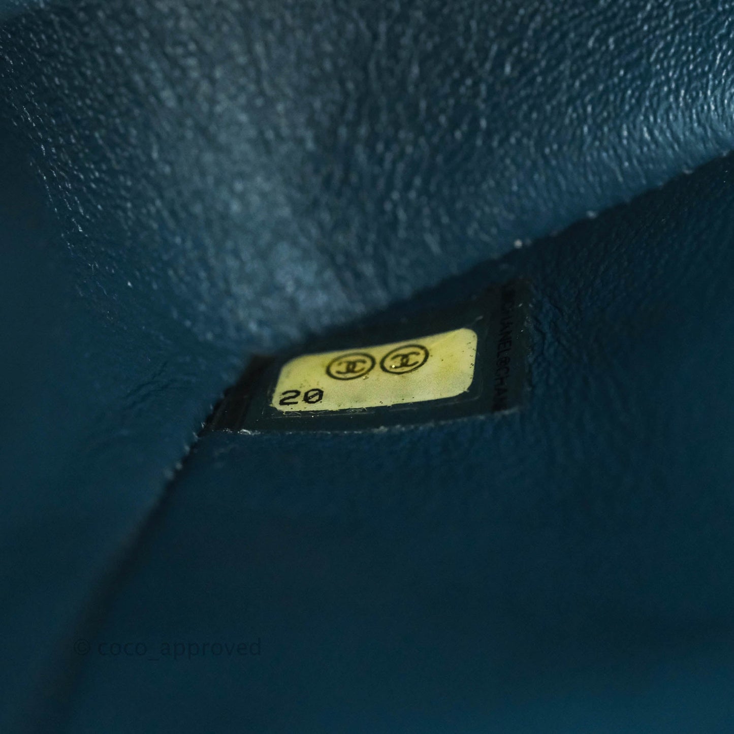 Chanel Classic M/L Medium Double Flap Pearly Blue Caviar Silver Hardware