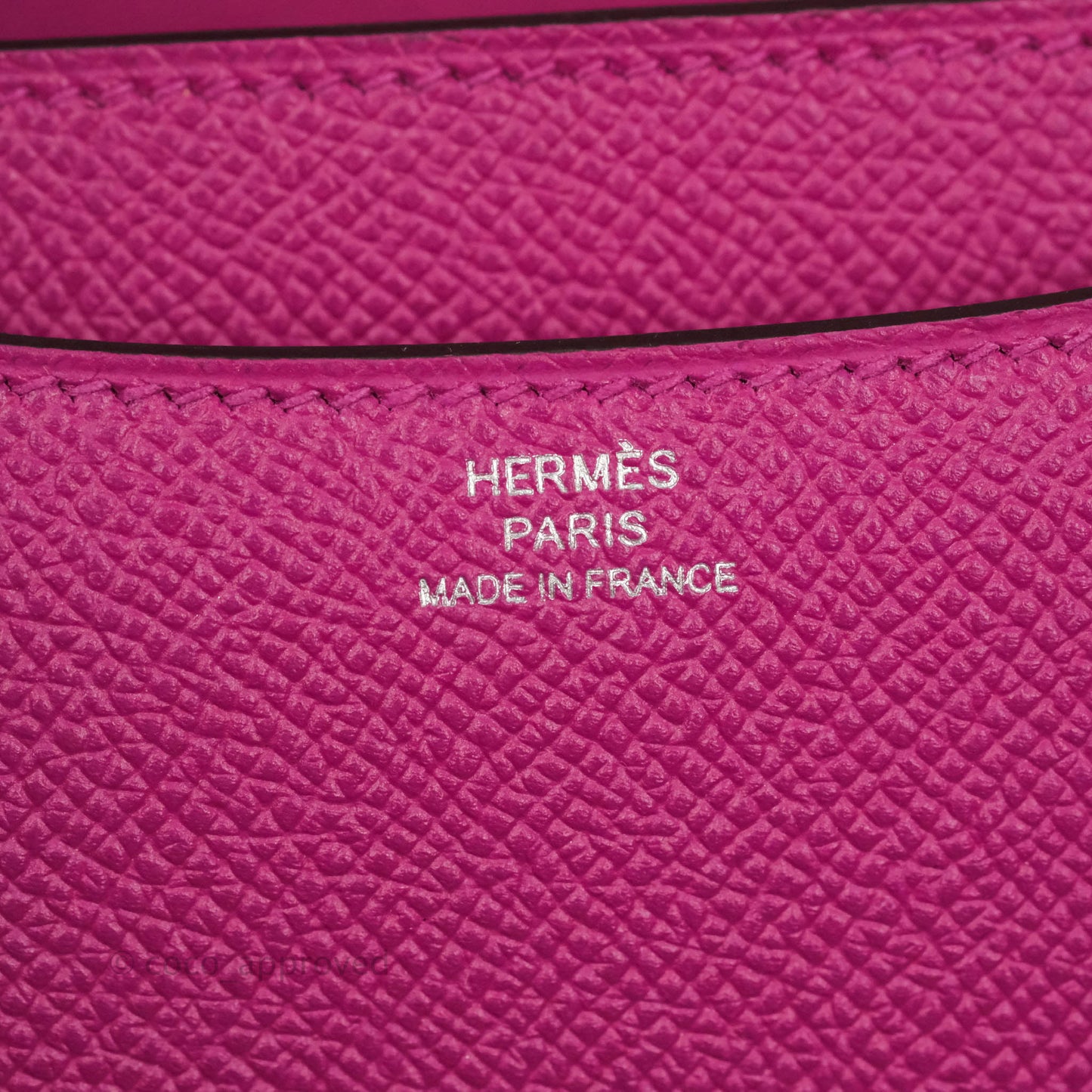 Hermès Constance Mini 18cm Rose Pourpre Epsom Palladium Hardware