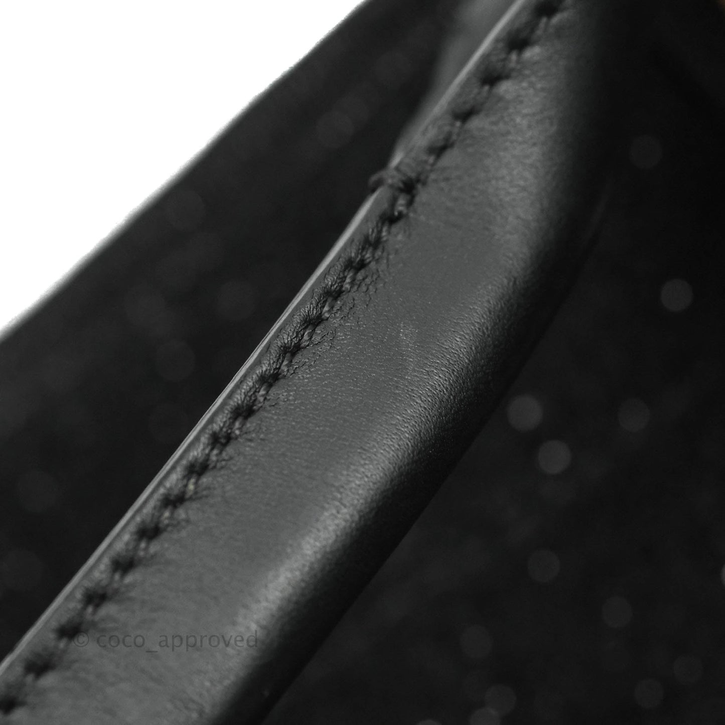 Chanel Large Deauville Black Glitter Lurex
