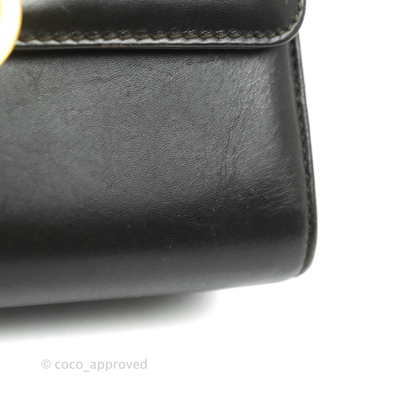 Salvatore Ferragamo Vintage Gancini Mini Crossbody bag Black Calfskin Gold Hardware