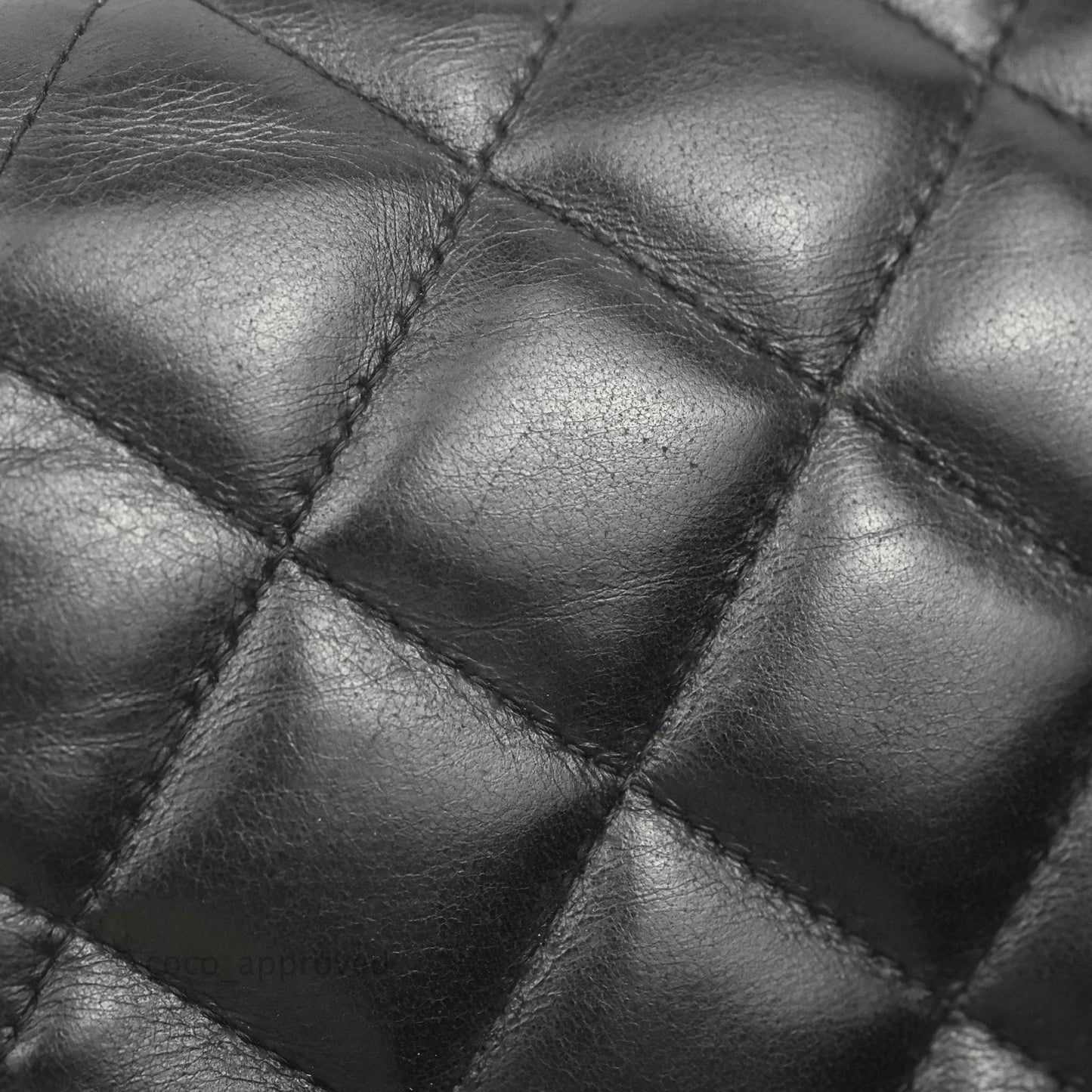 Chanel Jumbo Single Flap Black Lambskin Silver Hardware⁣⁣
