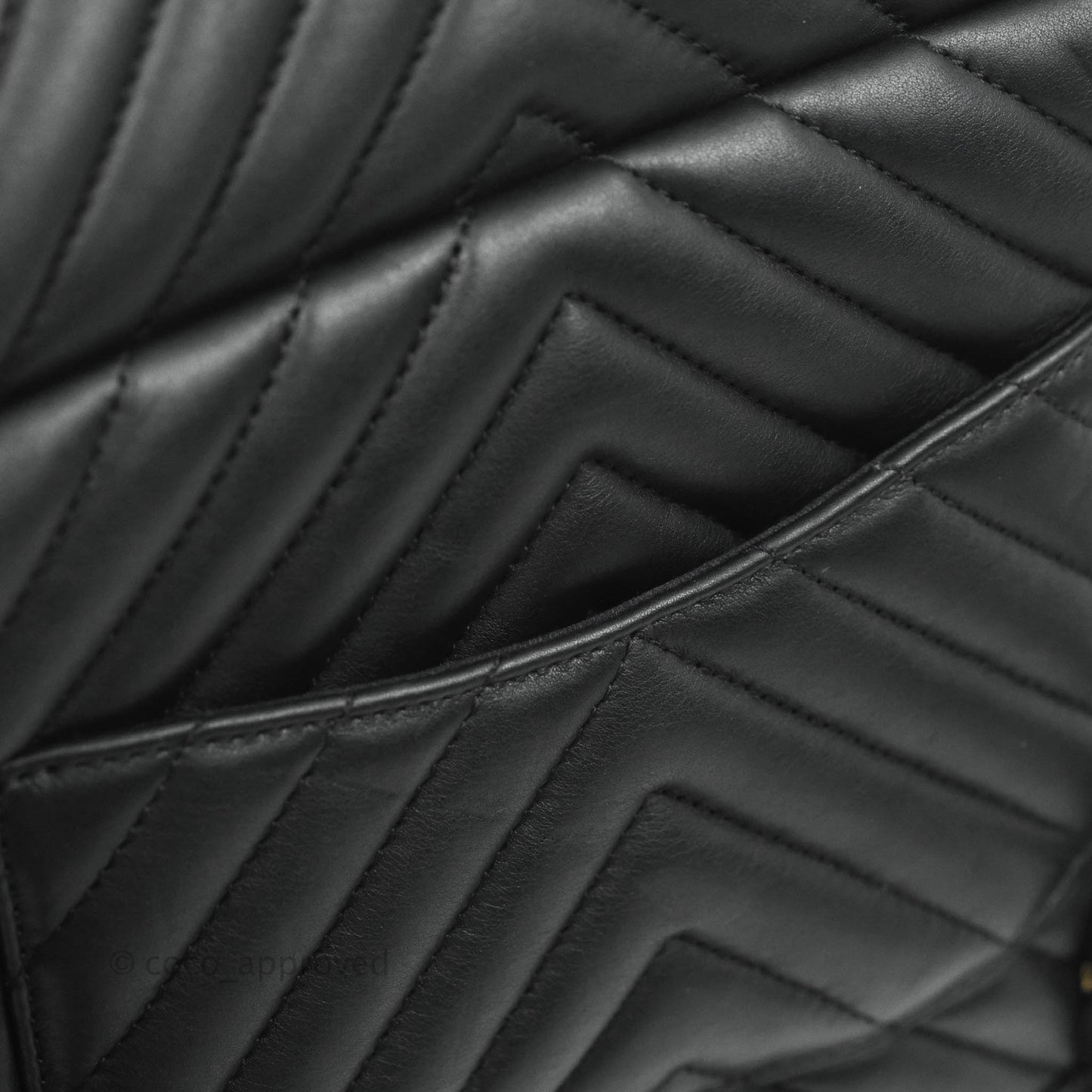 Chanel Small Chevron Urban Spirit Backpack Black Calfskin Silver Hardware