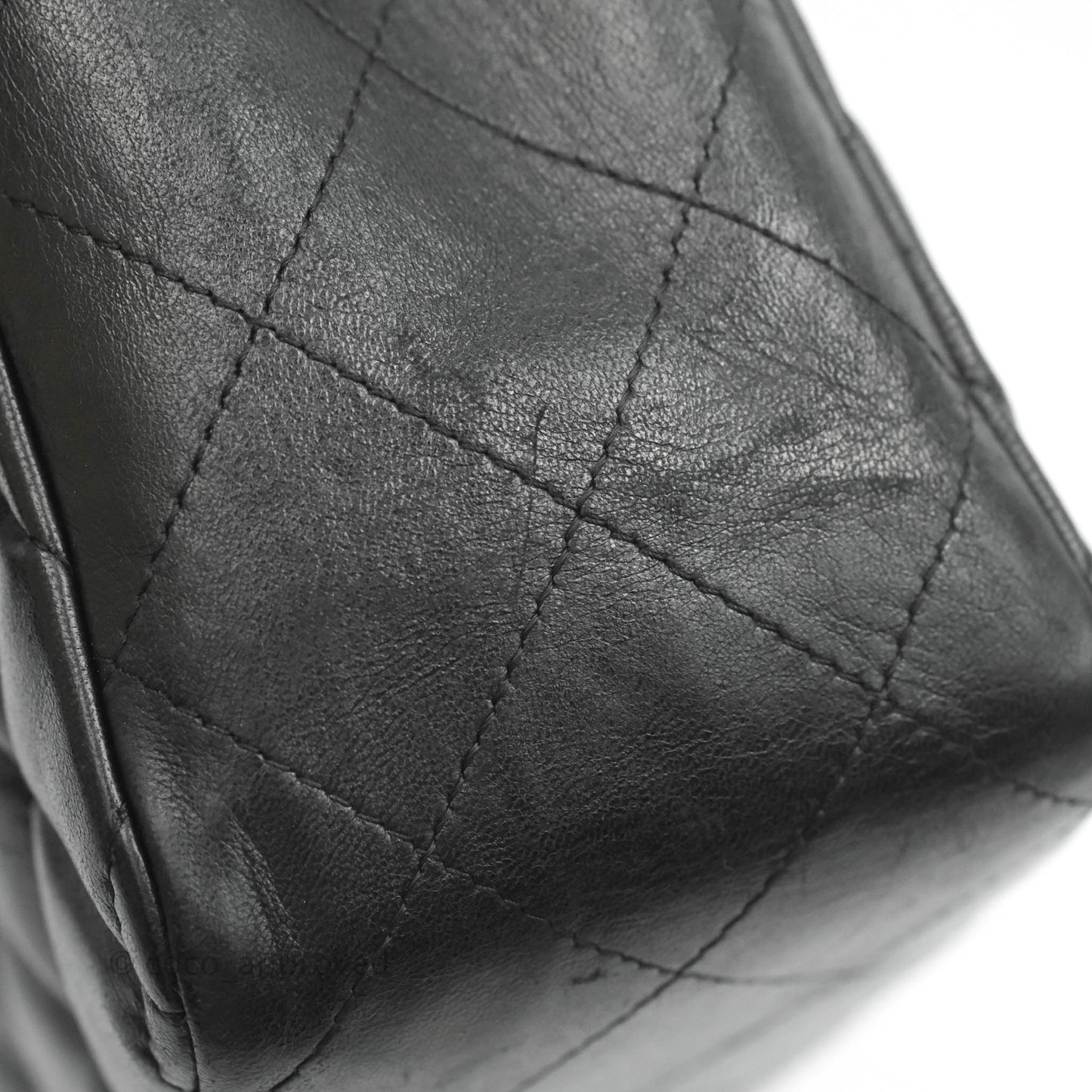 Chanel Jumbo Single Flap Black Lambskin Silver Hardware⁣⁣