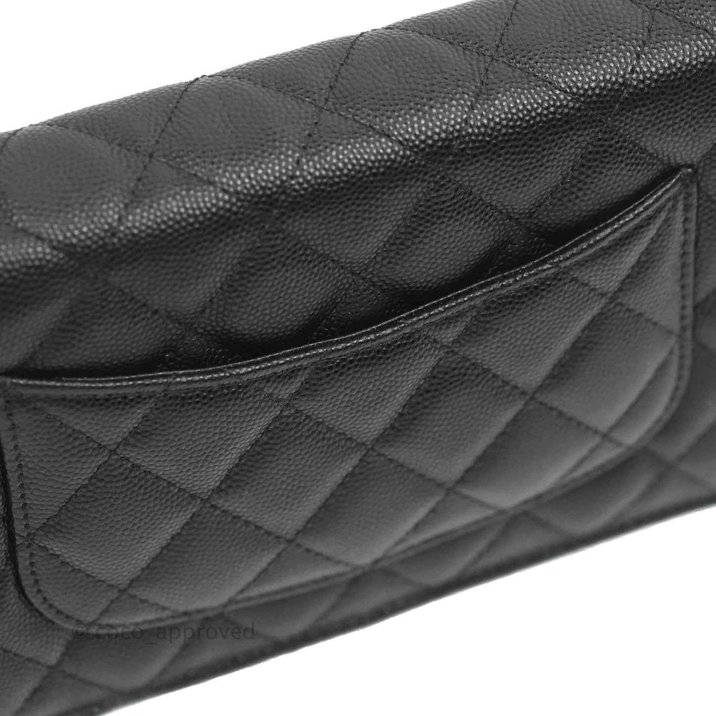 Chanel Quilted WOC Black Caviar Gold Hardware With Charms
