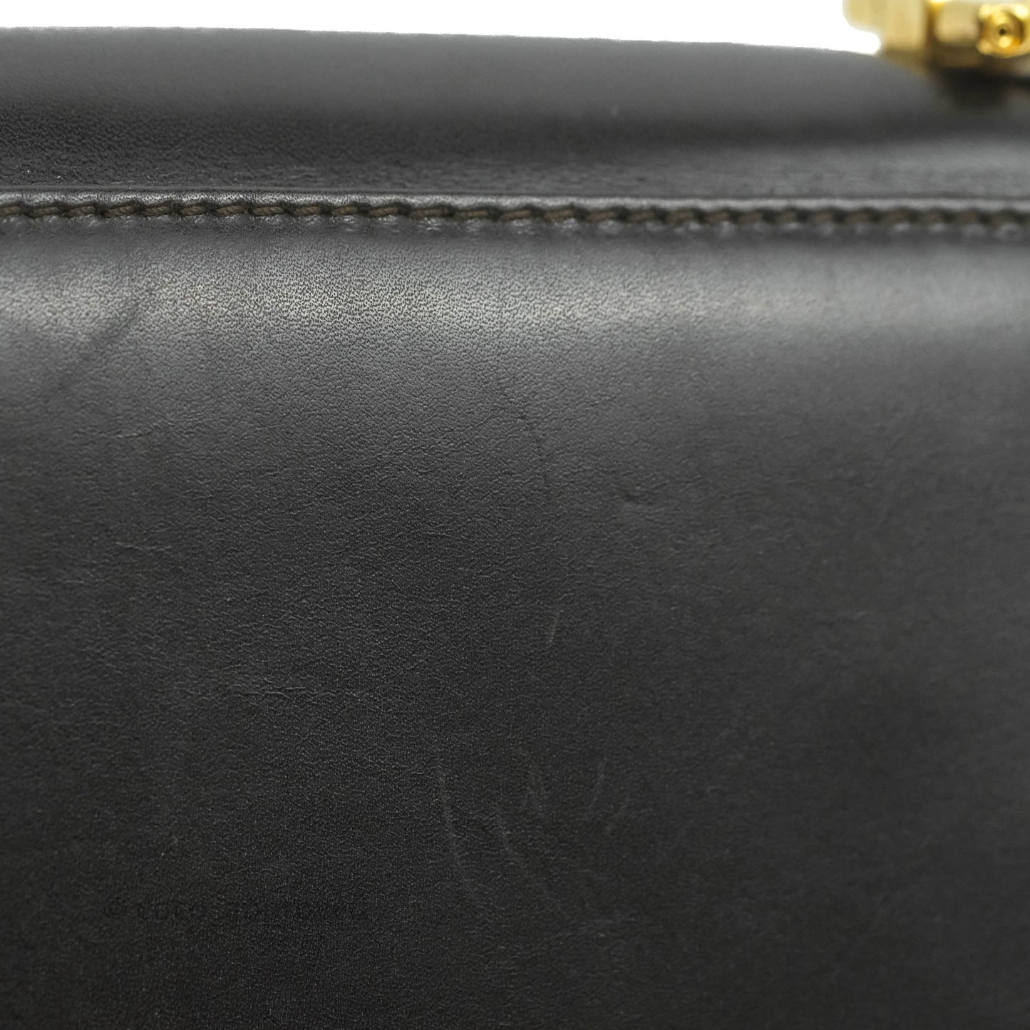 Salvatore Ferragamo Vintage Gancini Mini Crossbody bag Black Calfskin Gold Hardware