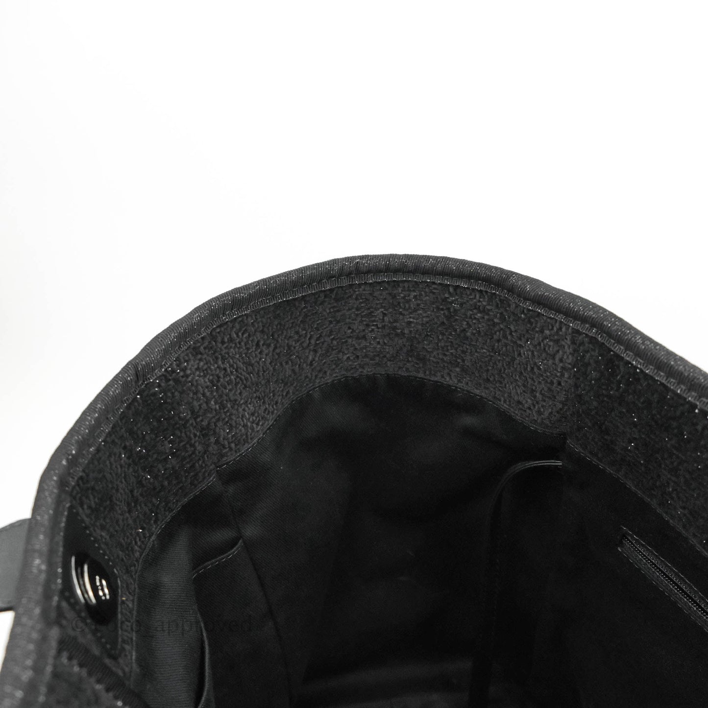 Chanel Large Deauville Black Glitter Lurex