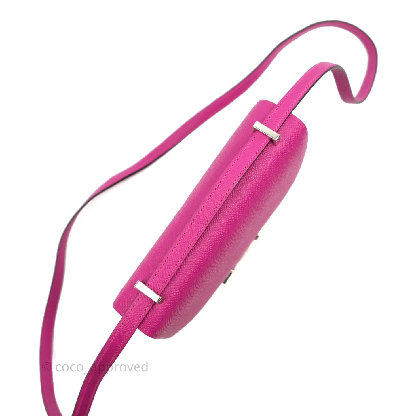 Hermès Constance Mini 18cm Rose Pourpre Epsom Palladium Hardware