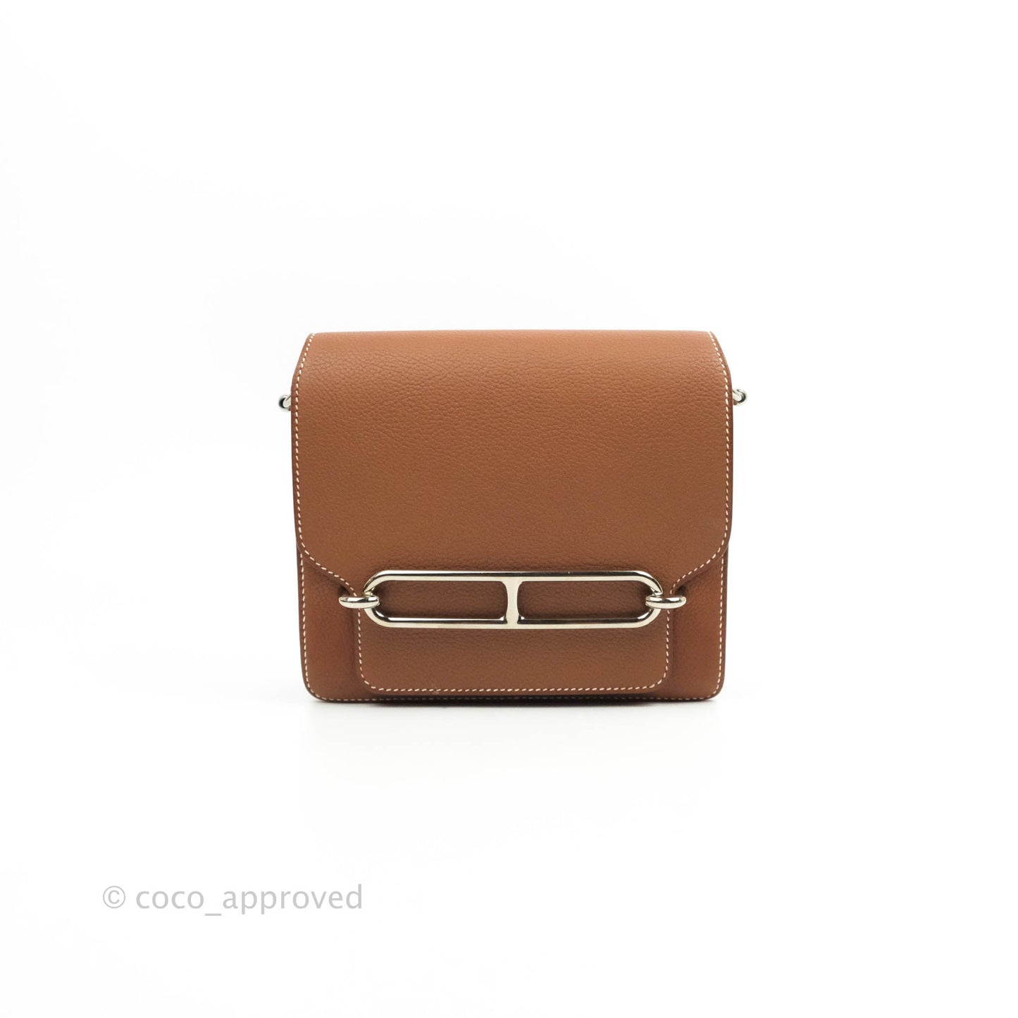 Hermès Roulis Mini 18 Fauve Barenia Palladium Hardware