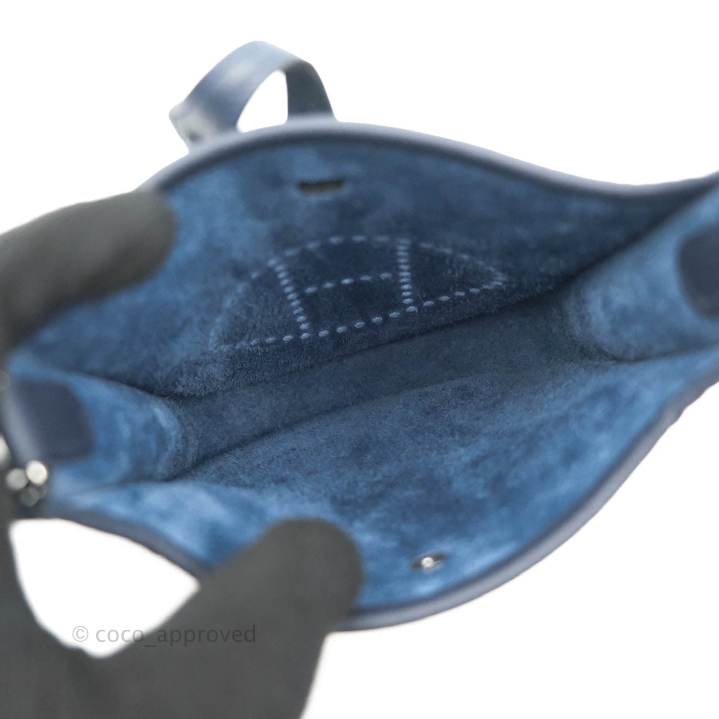 Hermès Mini Evelyne 16 Bleu Nuit Clemence