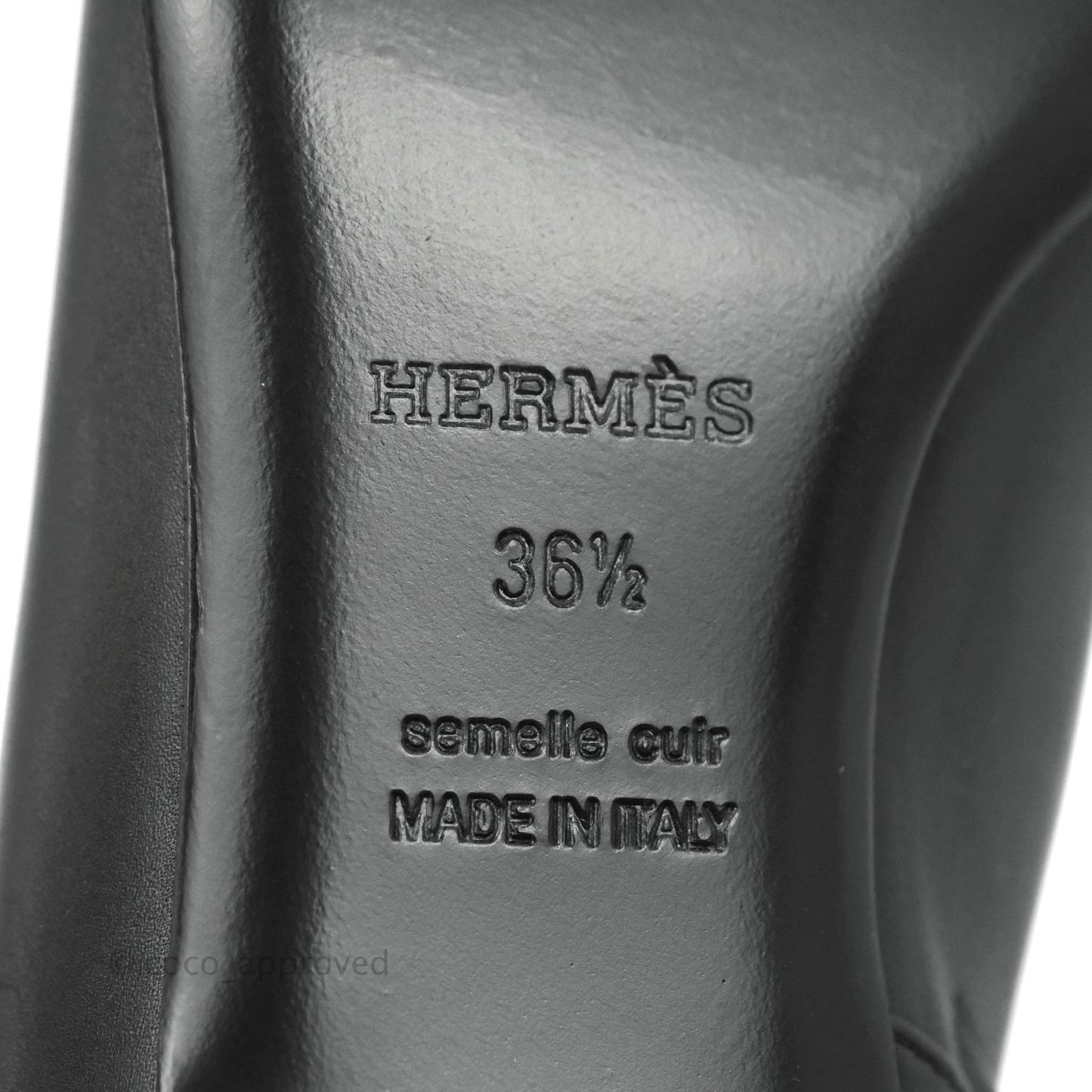 Hermès Black Leather Boots Size 36.5