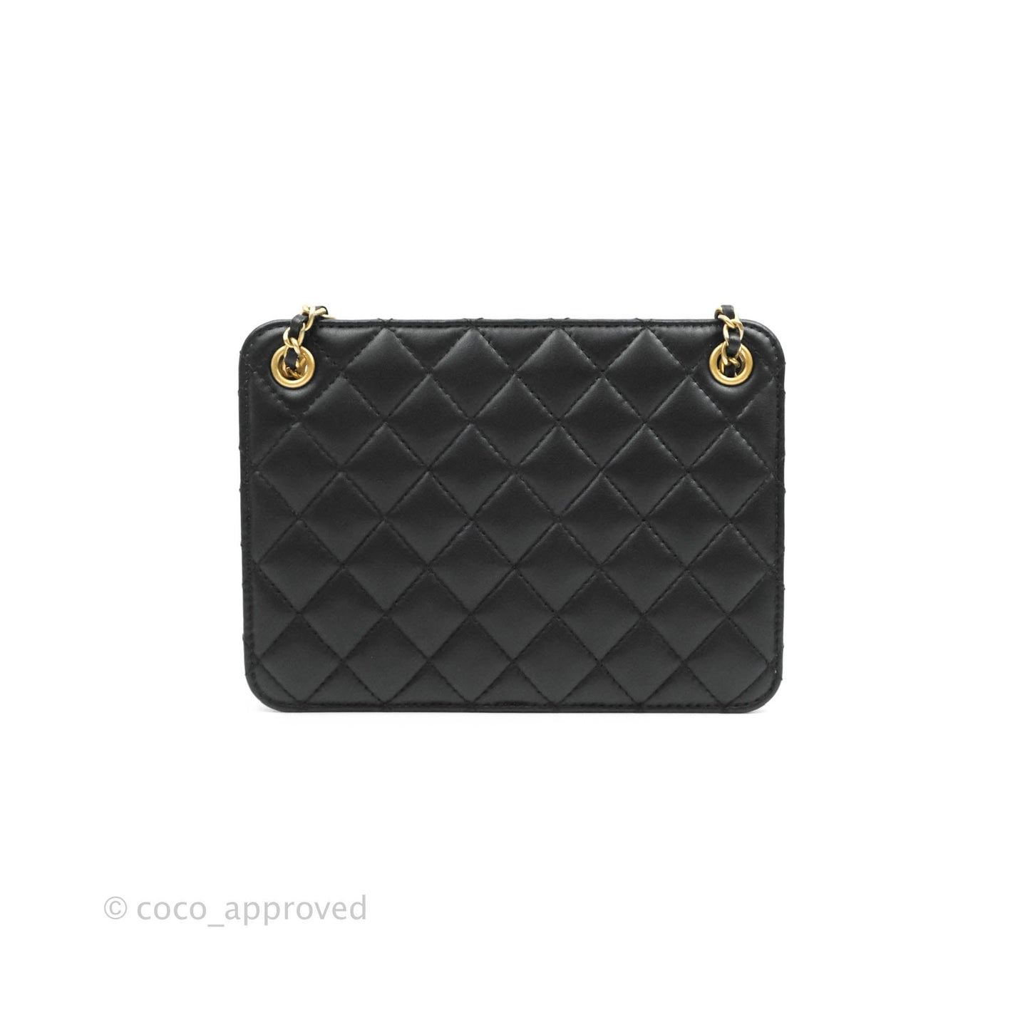 Chanel Small Accordion Tote Bag Black Calfskin Gold Hardware