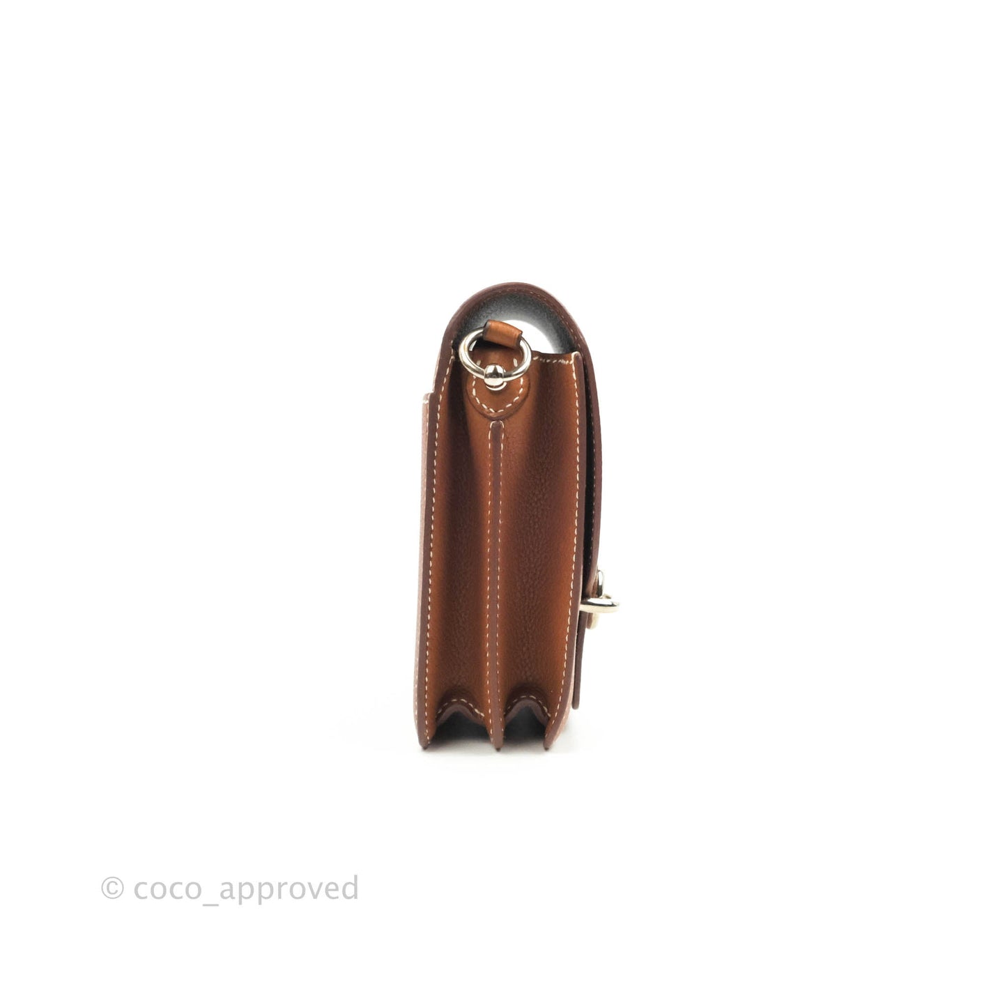 Hermès Roulis Mini 18 Fauve Barenia Palladium Hardware