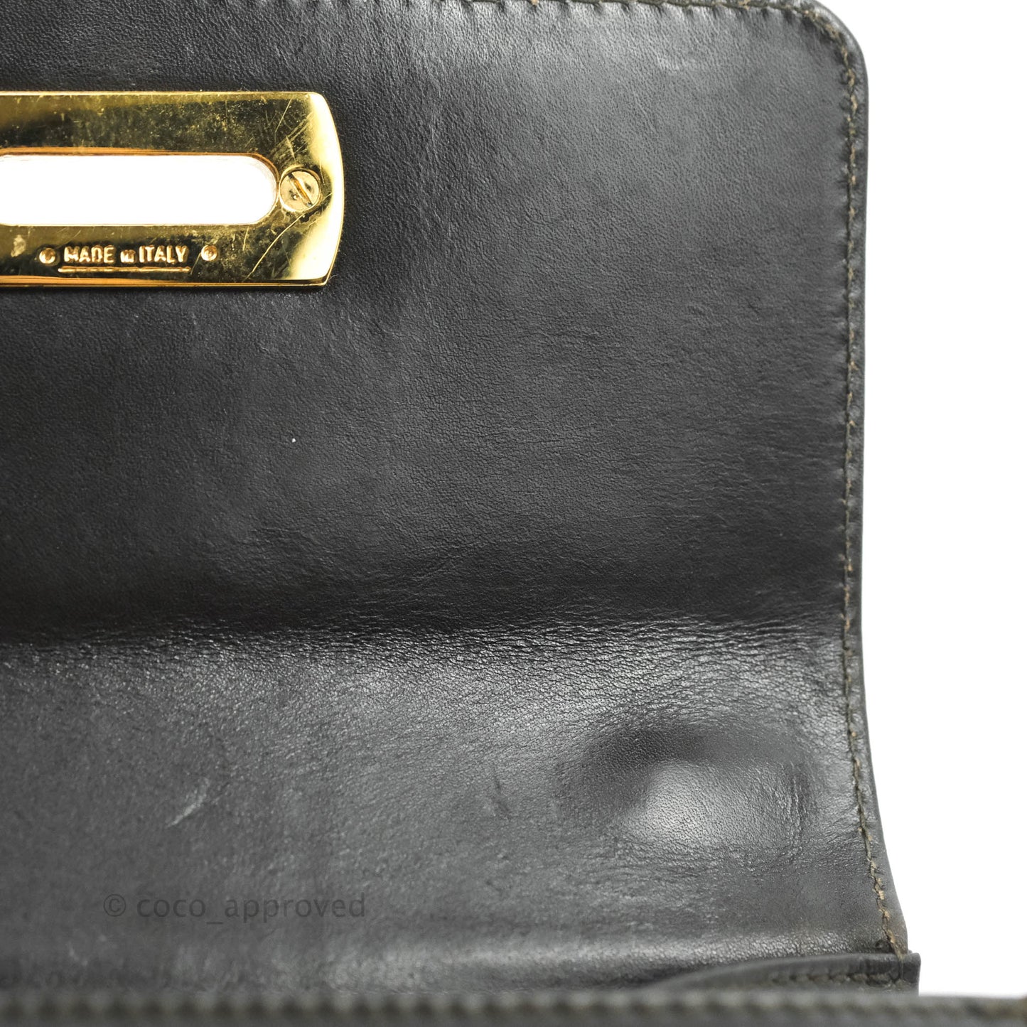 Salvatore Ferragamo Vintage Gancini Mini Crossbody bag Black Calfskin Gold Hardware
