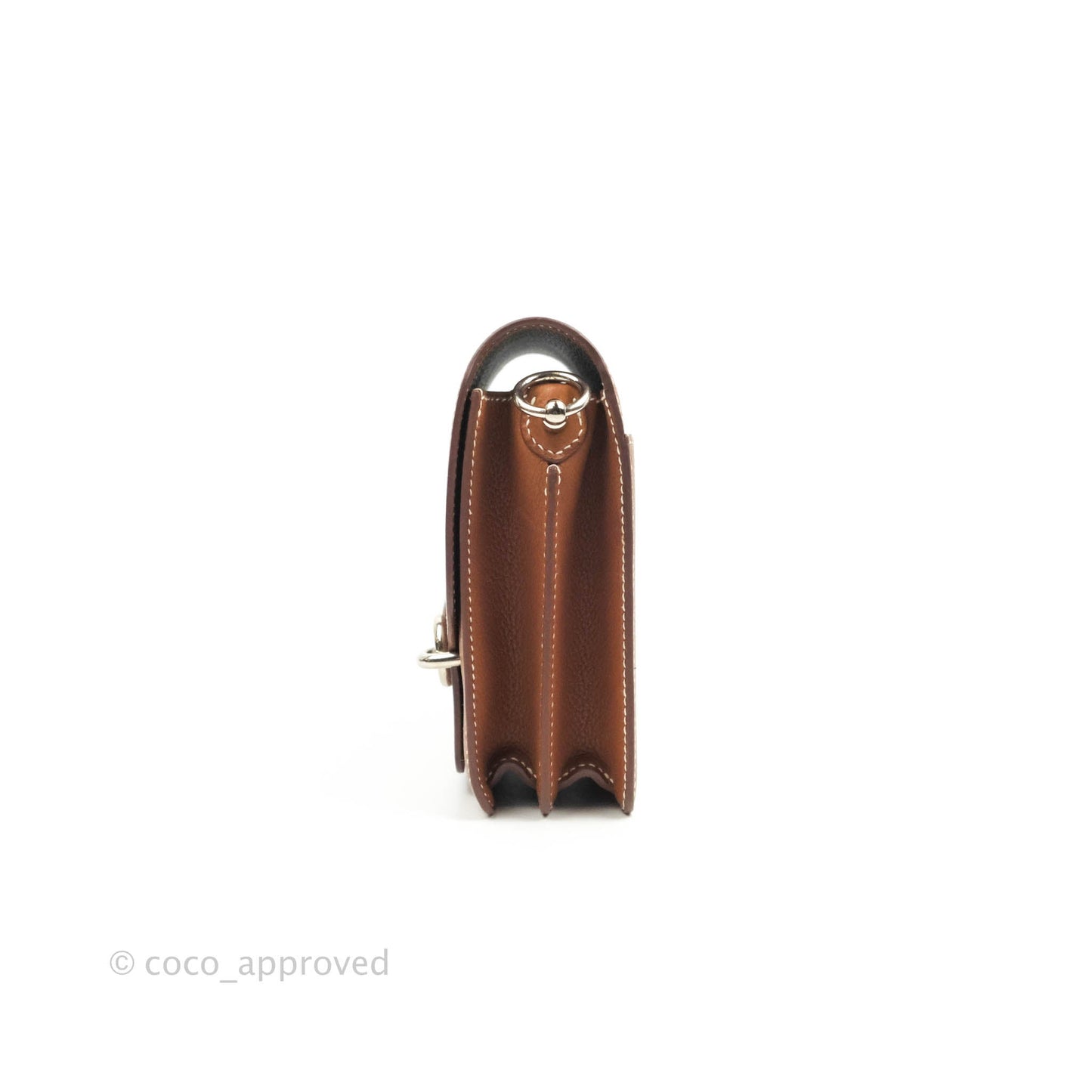 Hermès Roulis Mini 18 Fauve Barenia Palladium Hardware