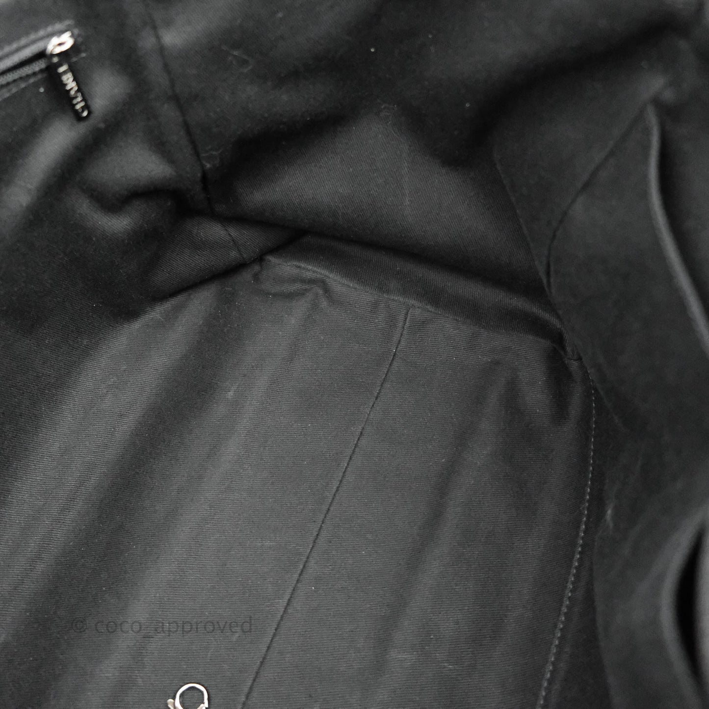 Chanel Large Deauville Black Glitter Lurex