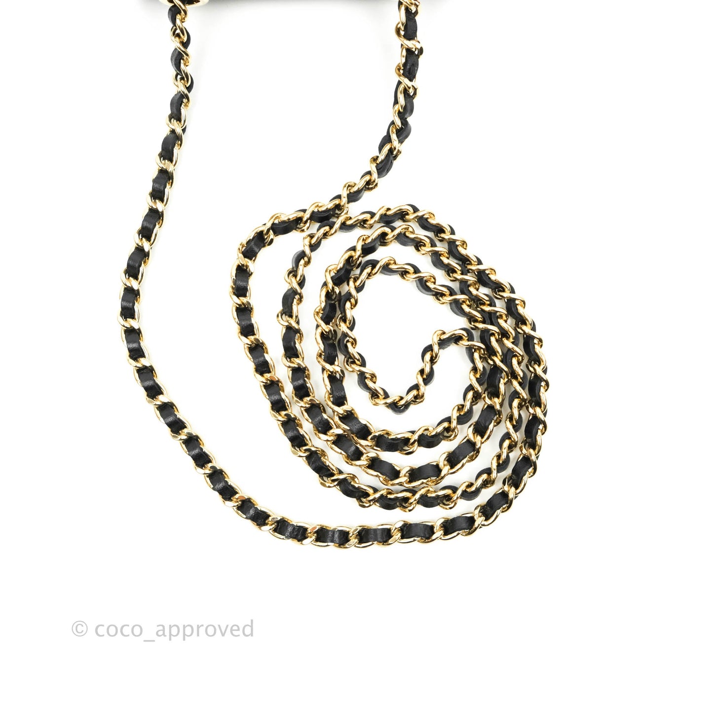 Chanel Mini Quilted Trendy CC Clutch With Chain Black Lambskin Gold Hardware