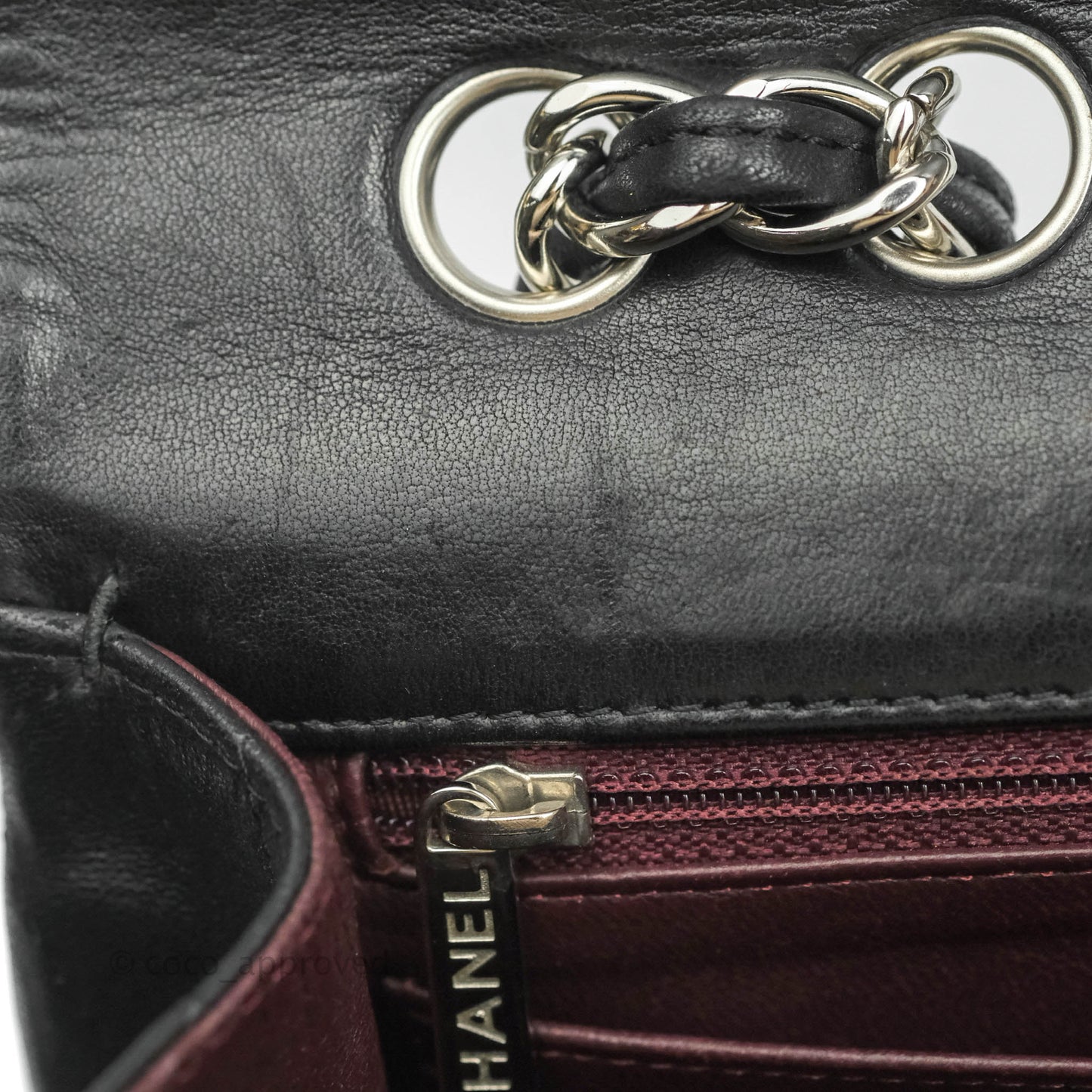 Chanel Jumbo Single Flap Black Lambskin Silver Hardware⁣⁣