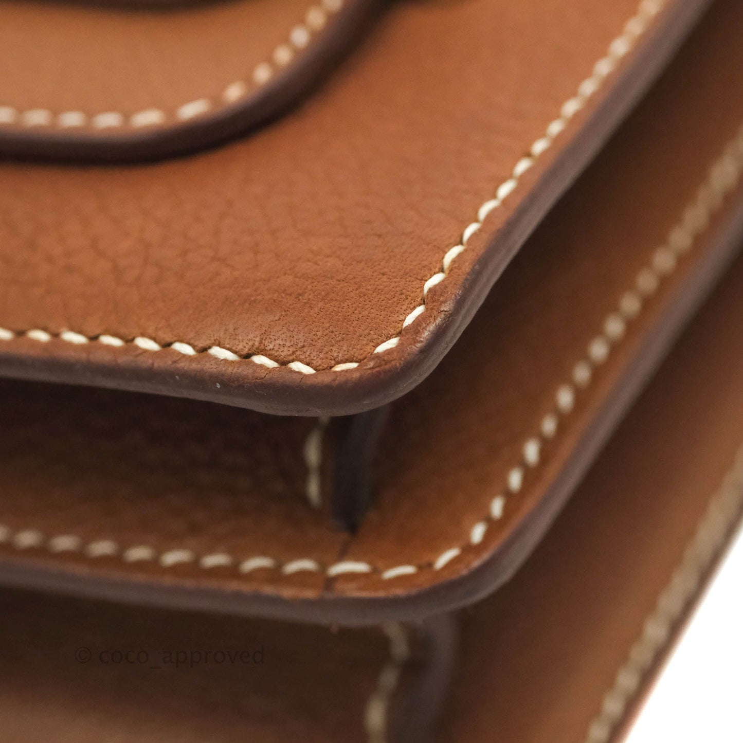 Hermès Roulis Mini 18 Fauve Barenia Palladium Hardware