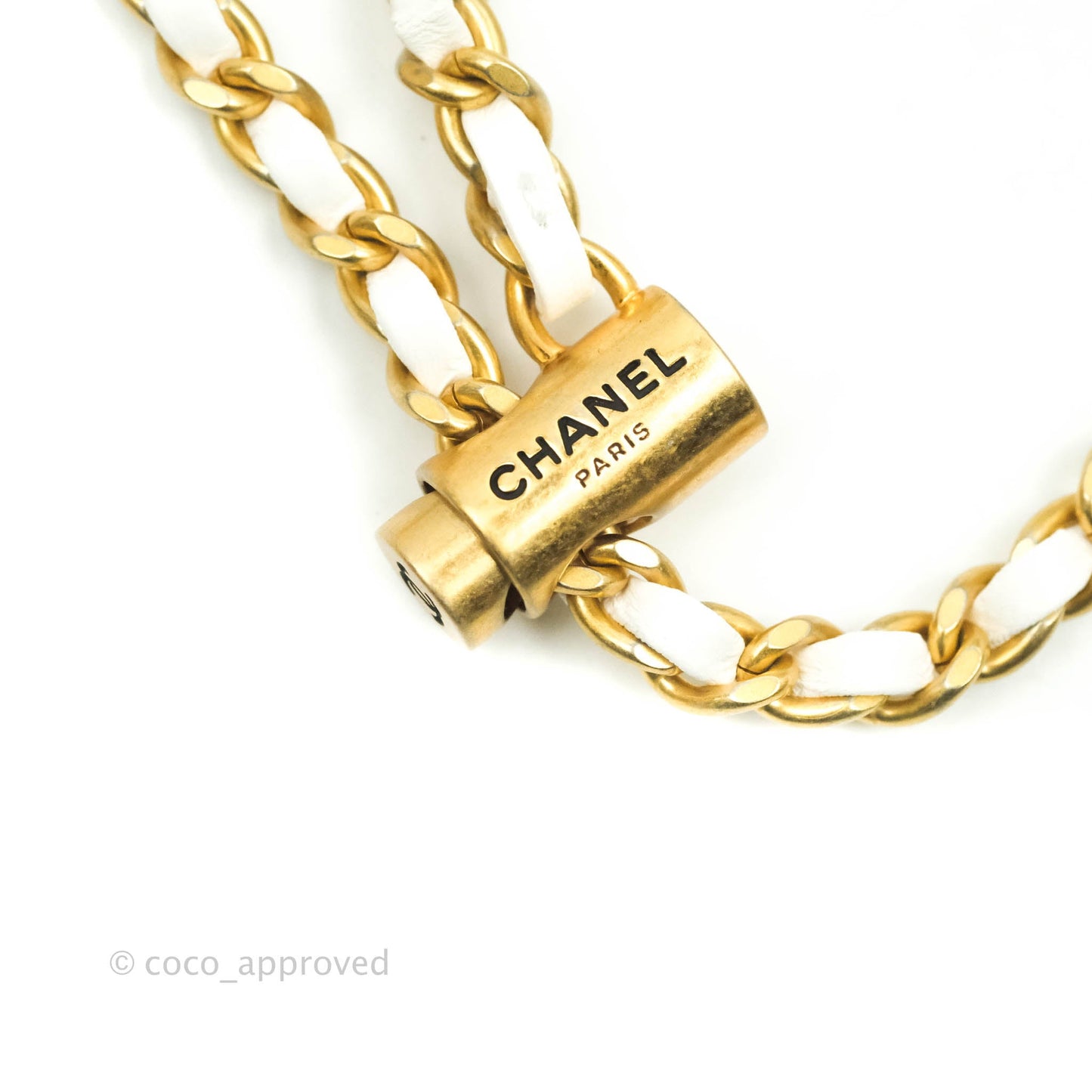 Chanel Quilted My Perfect Mini With Pearl White Lambskin Silver Hardware