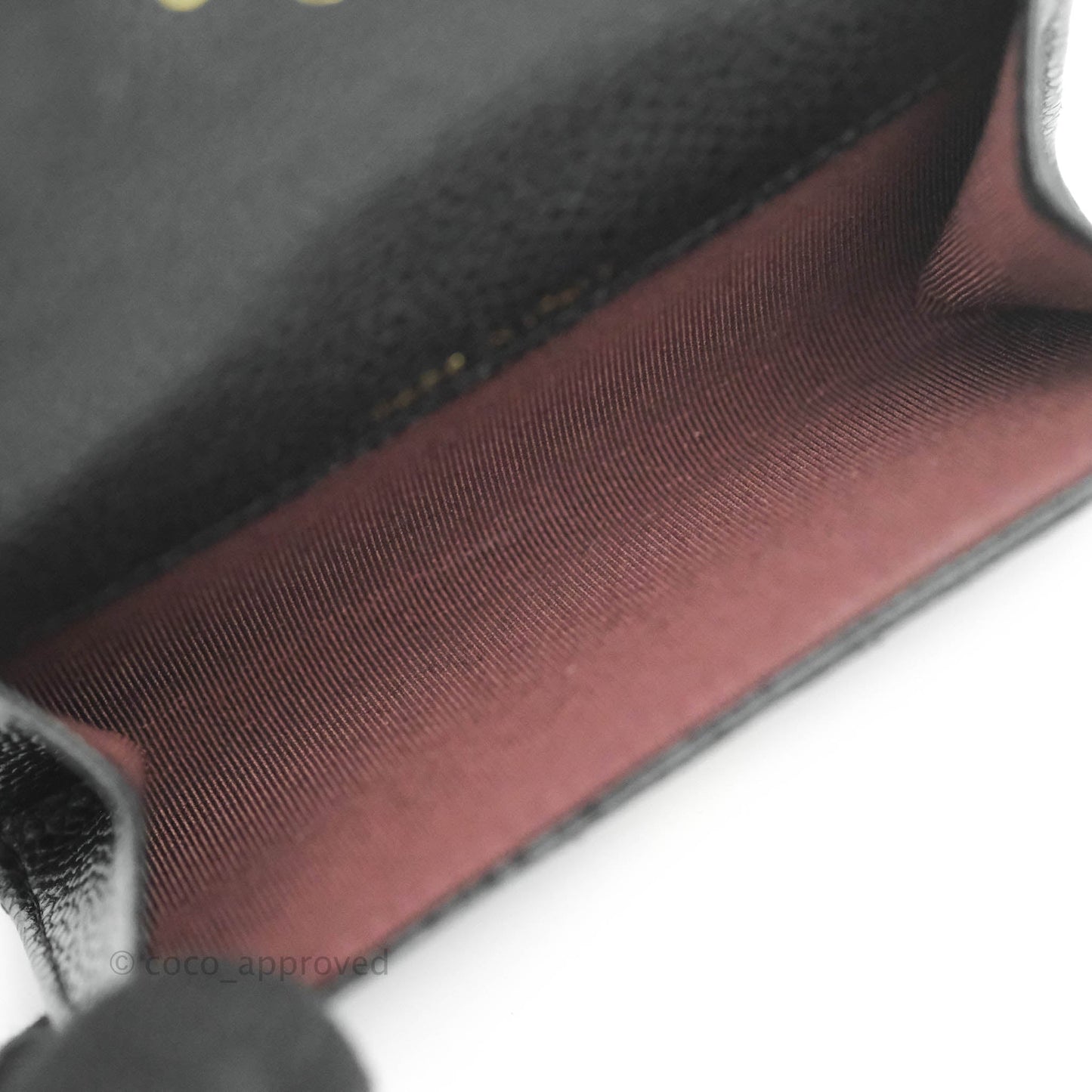 Chanel Classic Quilted Flap Card Holder Black Caviar Gold Hardware