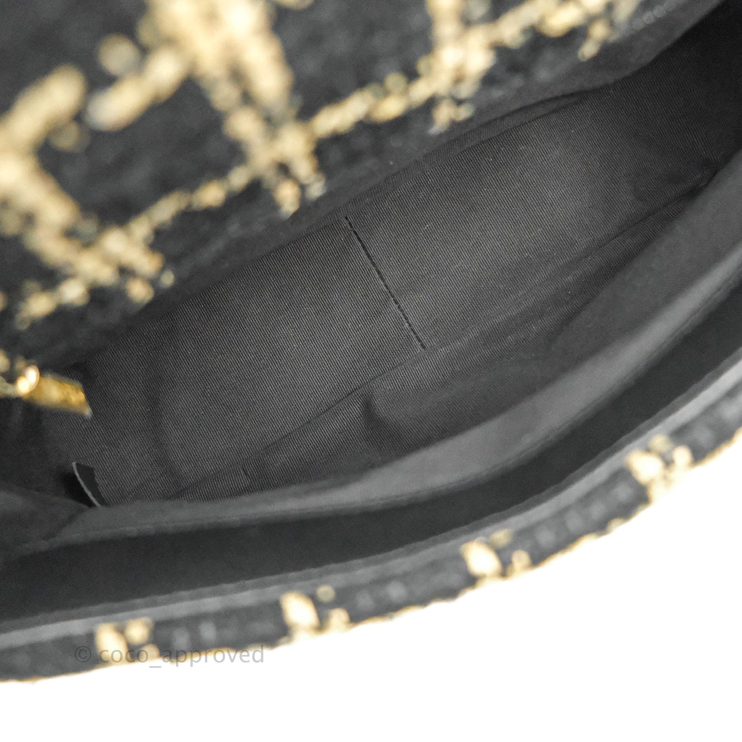 Chanel 19 Small Tweed Black Beige Mixed Hardware