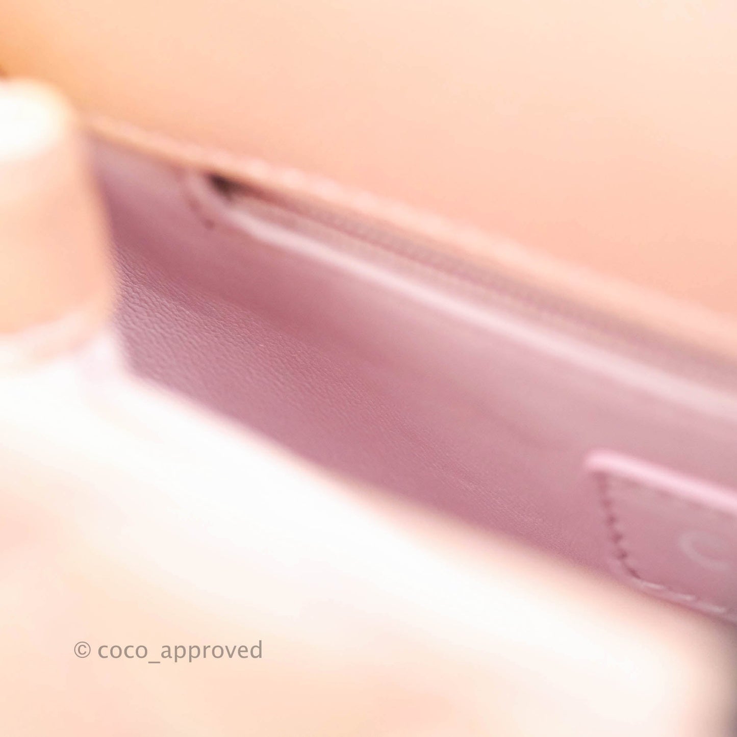 Chanel Extra Mini Coco Handle Iridescent Pink Caviar Rainbow Hardware