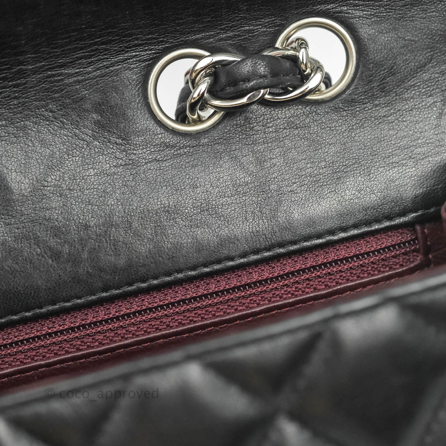Chanel Jumbo Single Flap Black Lambskin Silver Hardware⁣⁣