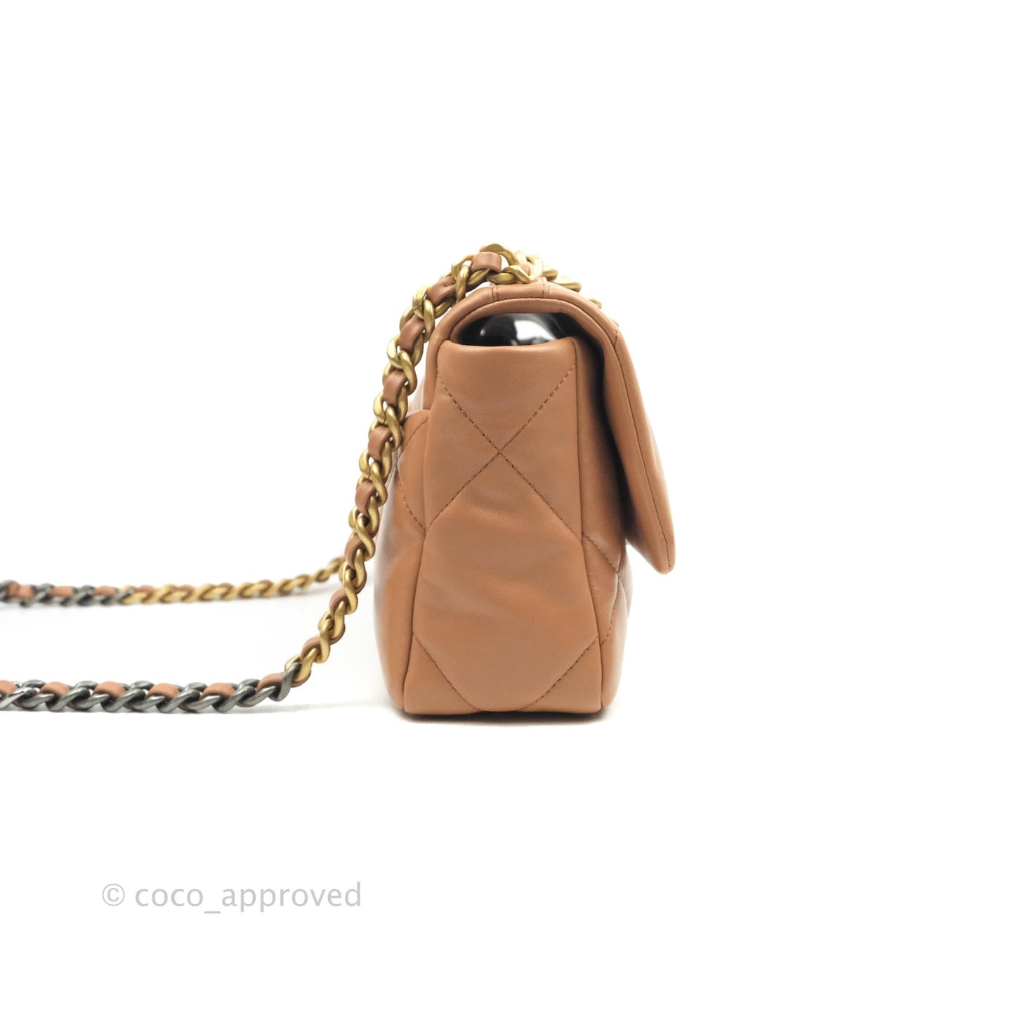 Chanel 19 Small Dark Beige Caramel Mixed Hardware 21K