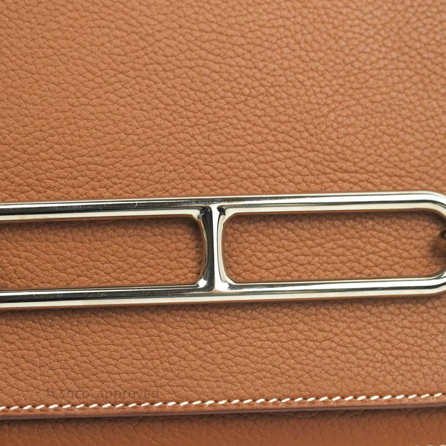 Hermès Roulis Mini 18 Fauve Barenia Palladium Hardware