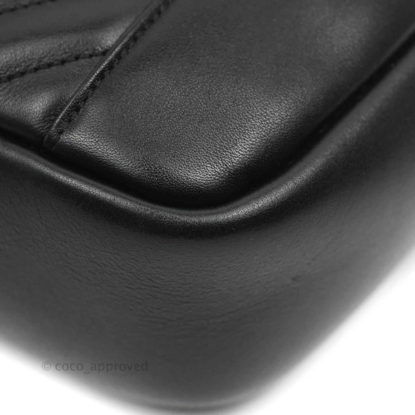 Chanel Daily Chevron Camera Case Black Calfskin Gold Hardware