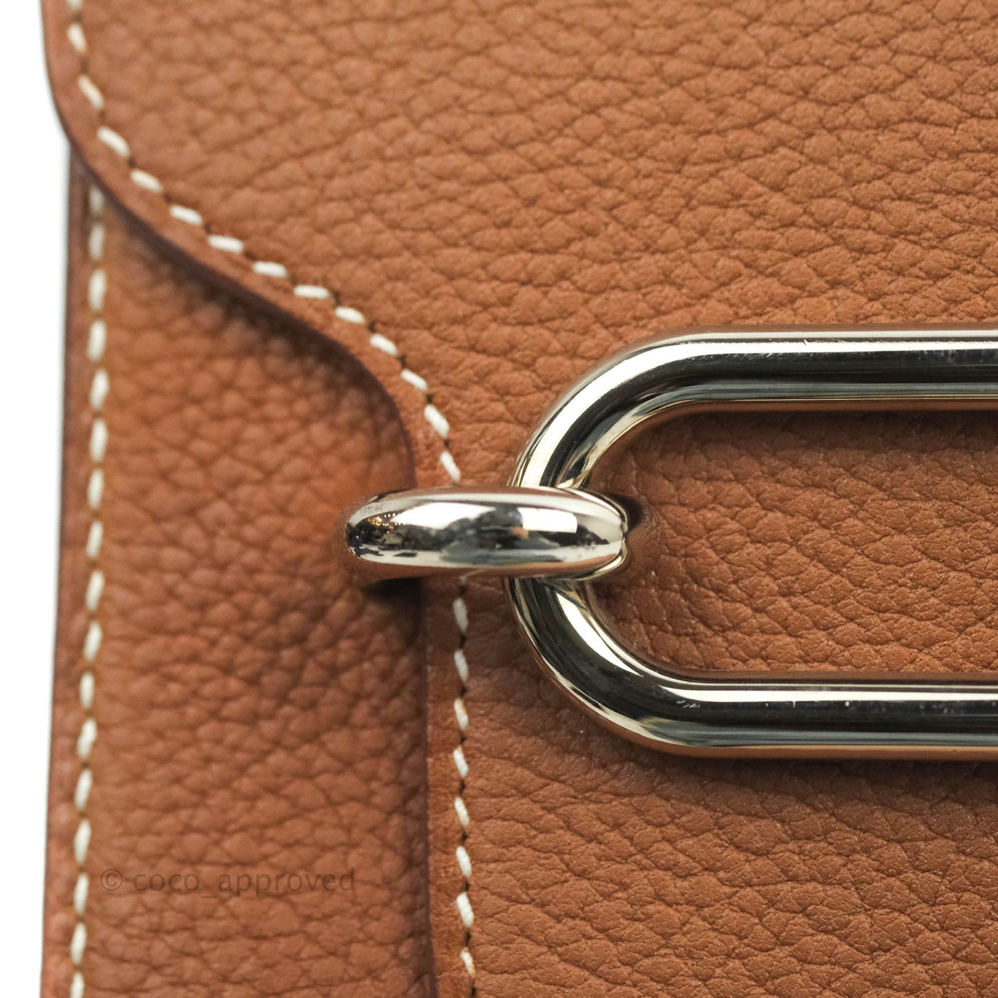 Hermès Roulis Mini 18 Fauve Barenia Palladium Hardware
