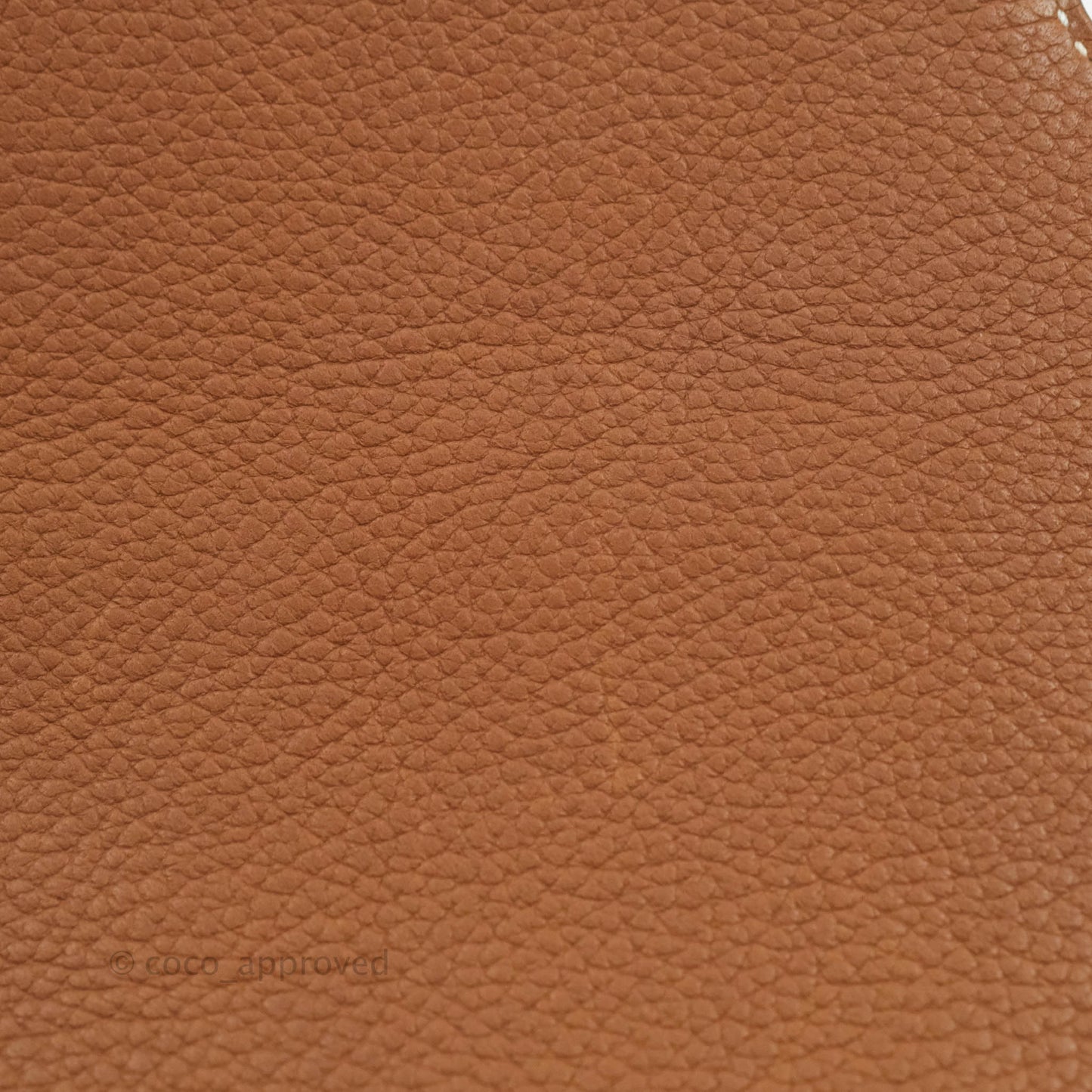 Hermès Roulis Mini 18 Fauve Barenia Palladium Hardware