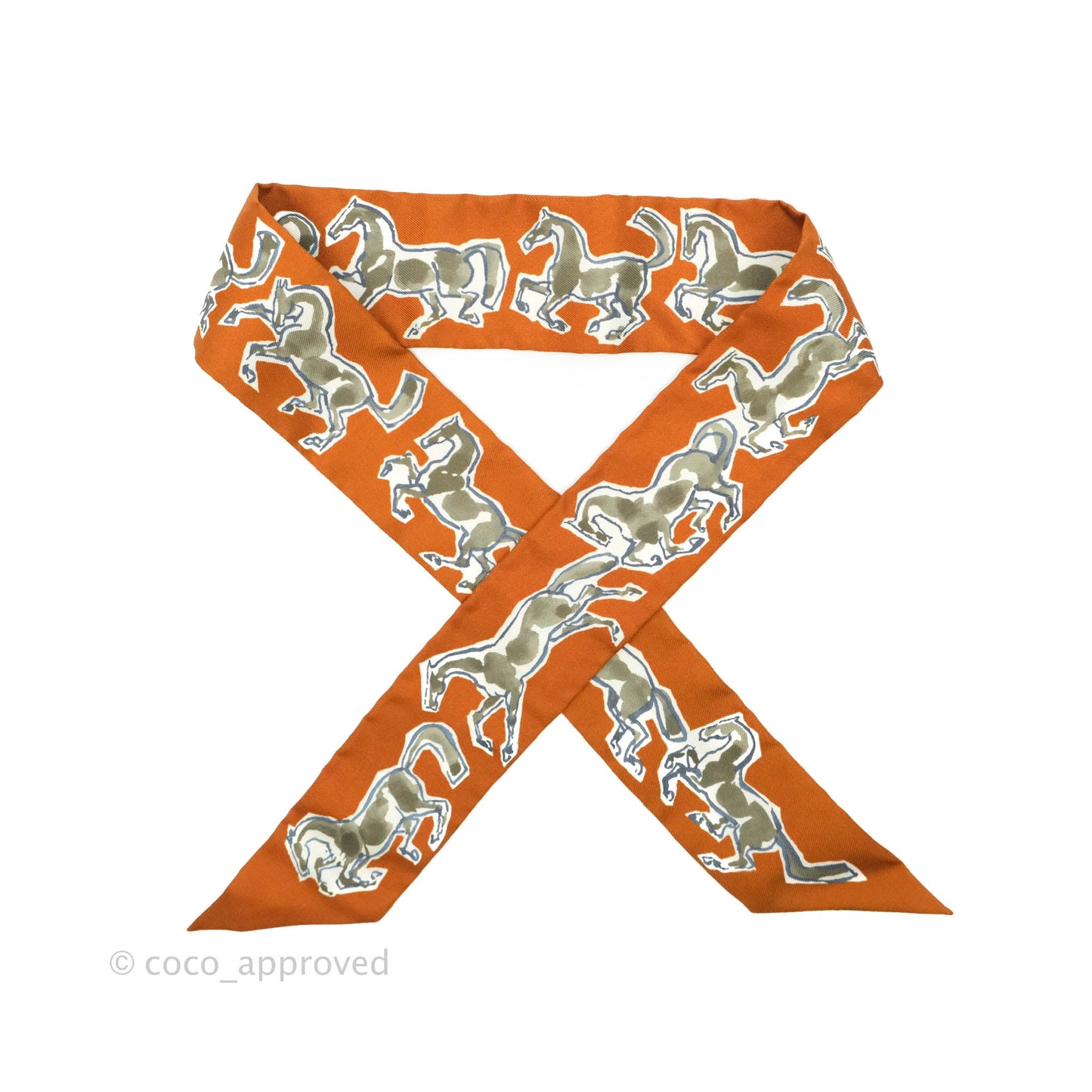 Hermès Silk Chevaux en Liberte Twilly
