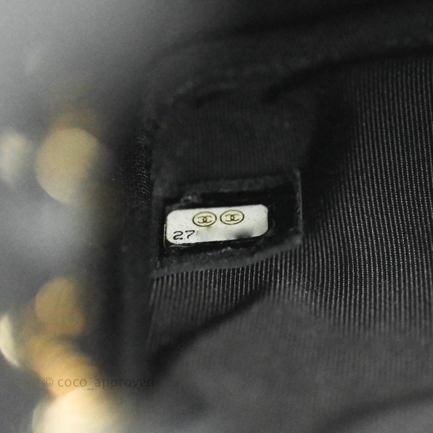 Chanel Daily Chevron Camera Case Black Calfskin Gold Hardware