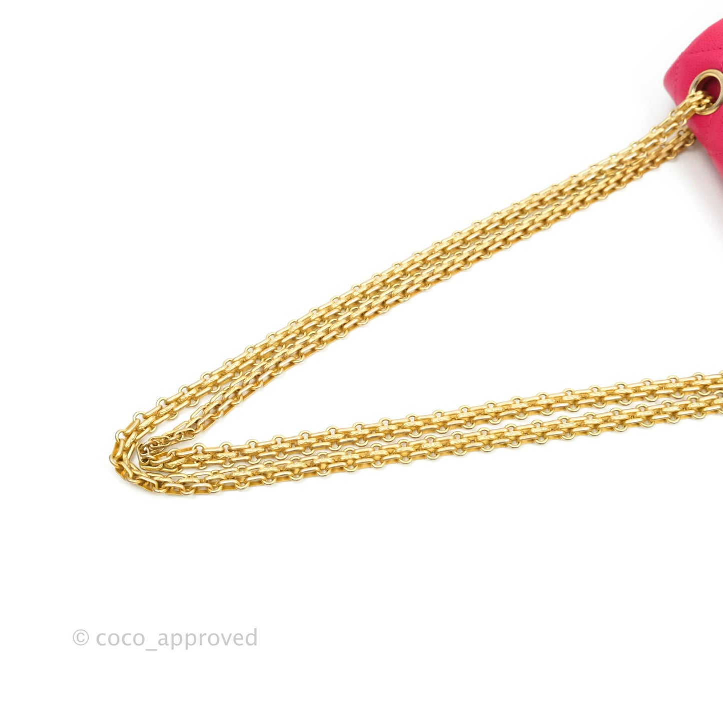 Chanel Reissue 224 Flap Quilted Fuschia Pink Caviar Aged Gold Hardware
