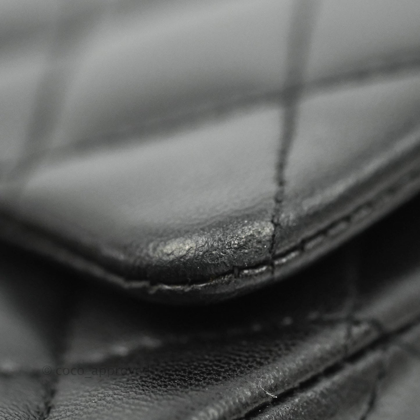 Chanel Classic M/L Medium Double Flap Black Lambskin Gold Hardware