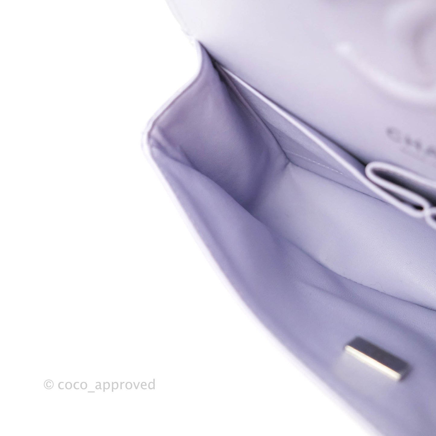 Chanel Classic Small S/M Flap Lilac Caviar Silver Hardware 21K