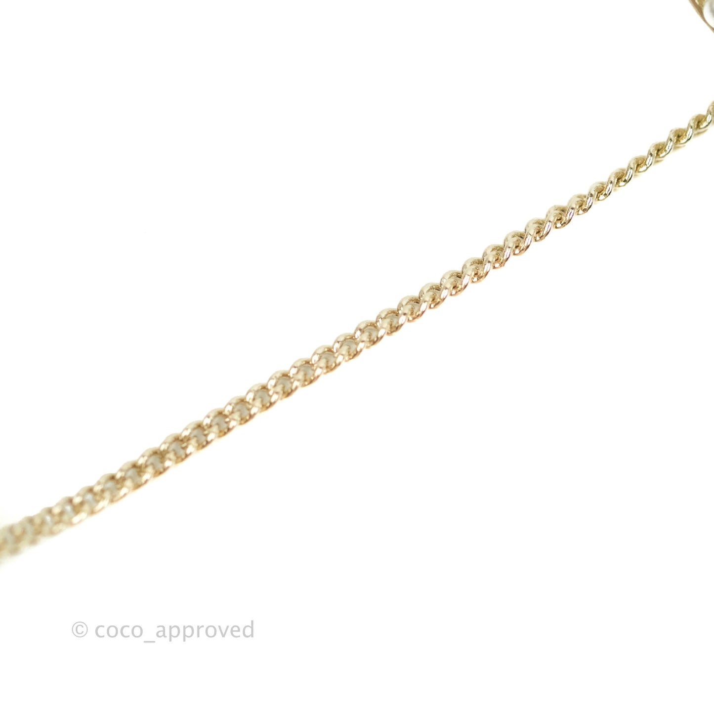 Chanel Pearl CC Clip-on Earrings Gold Tone 21V