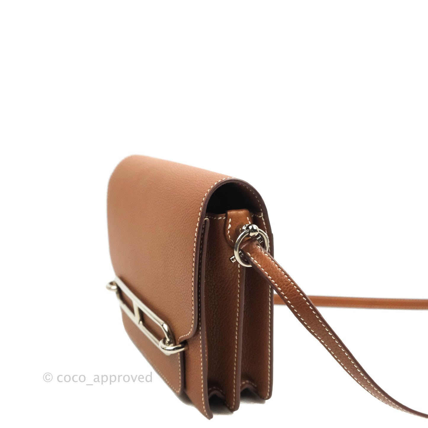 Hermès Roulis Mini 18 Fauve Barenia Palladium Hardware