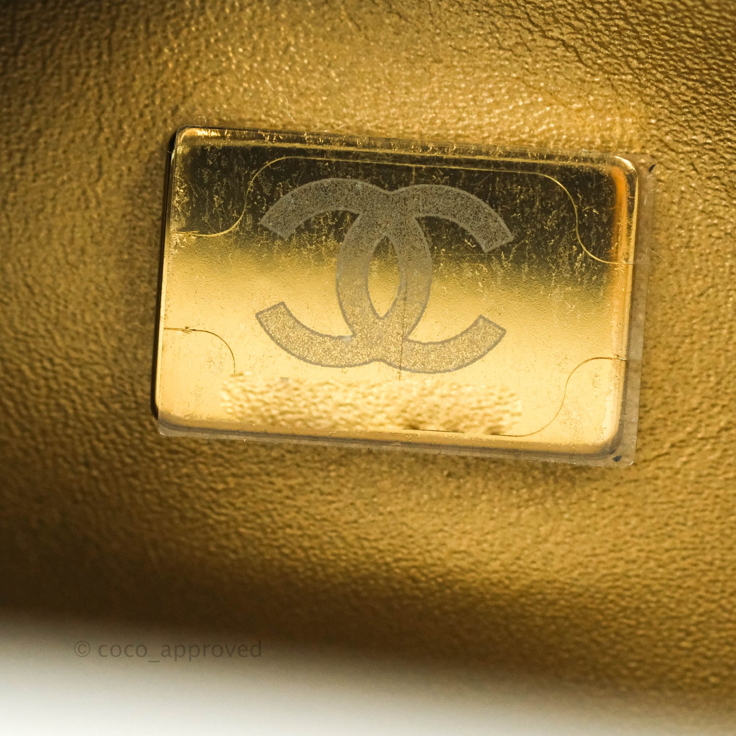 Chanel Mini Square Pearl Crush Quilted White Lambskin Gold Hardware