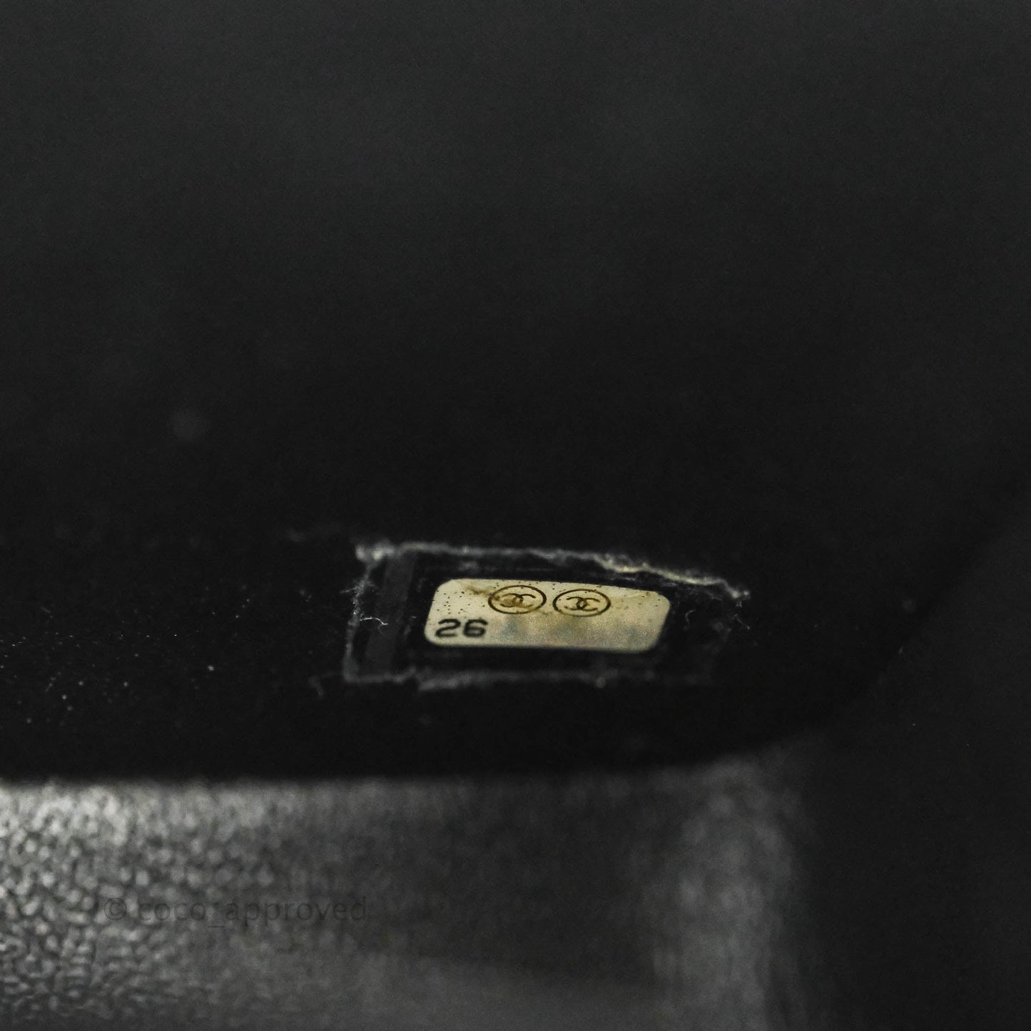 Chanel Mini Square Black Lambskin Silver Hardware