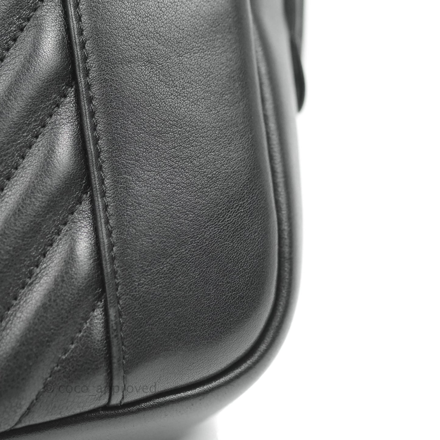 Chanel Daily Chevron Camera Case Black Calfskin Gold Hardware