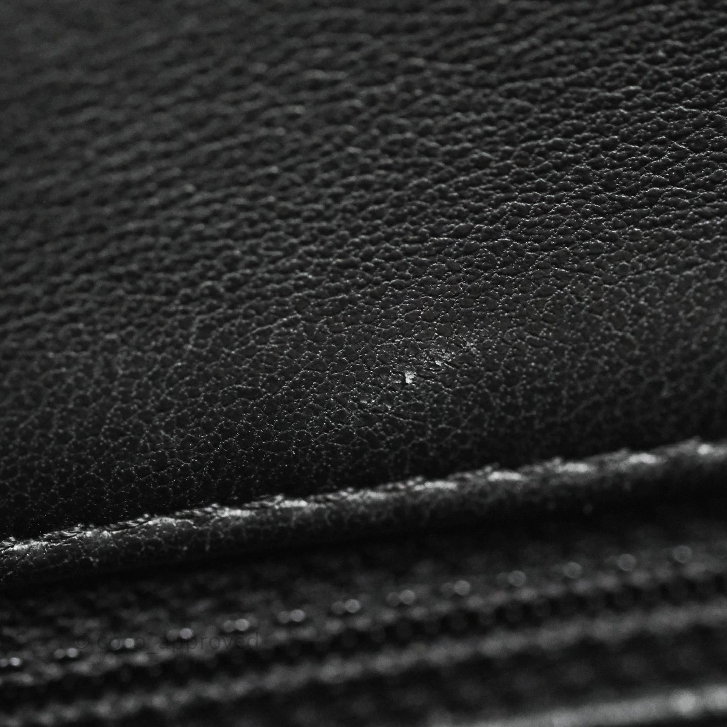 Chanel Mini Square Black Lambskin Silver Hardware