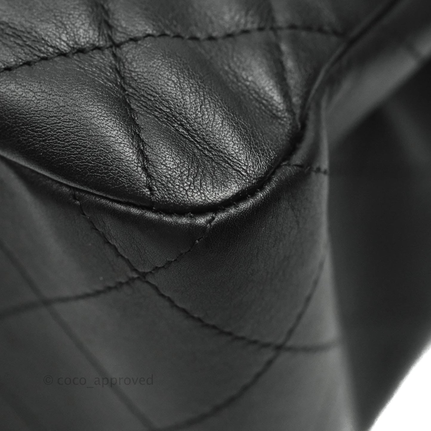 Chanel Quilted Timeless Tote Black Calfskin Silver Hardware