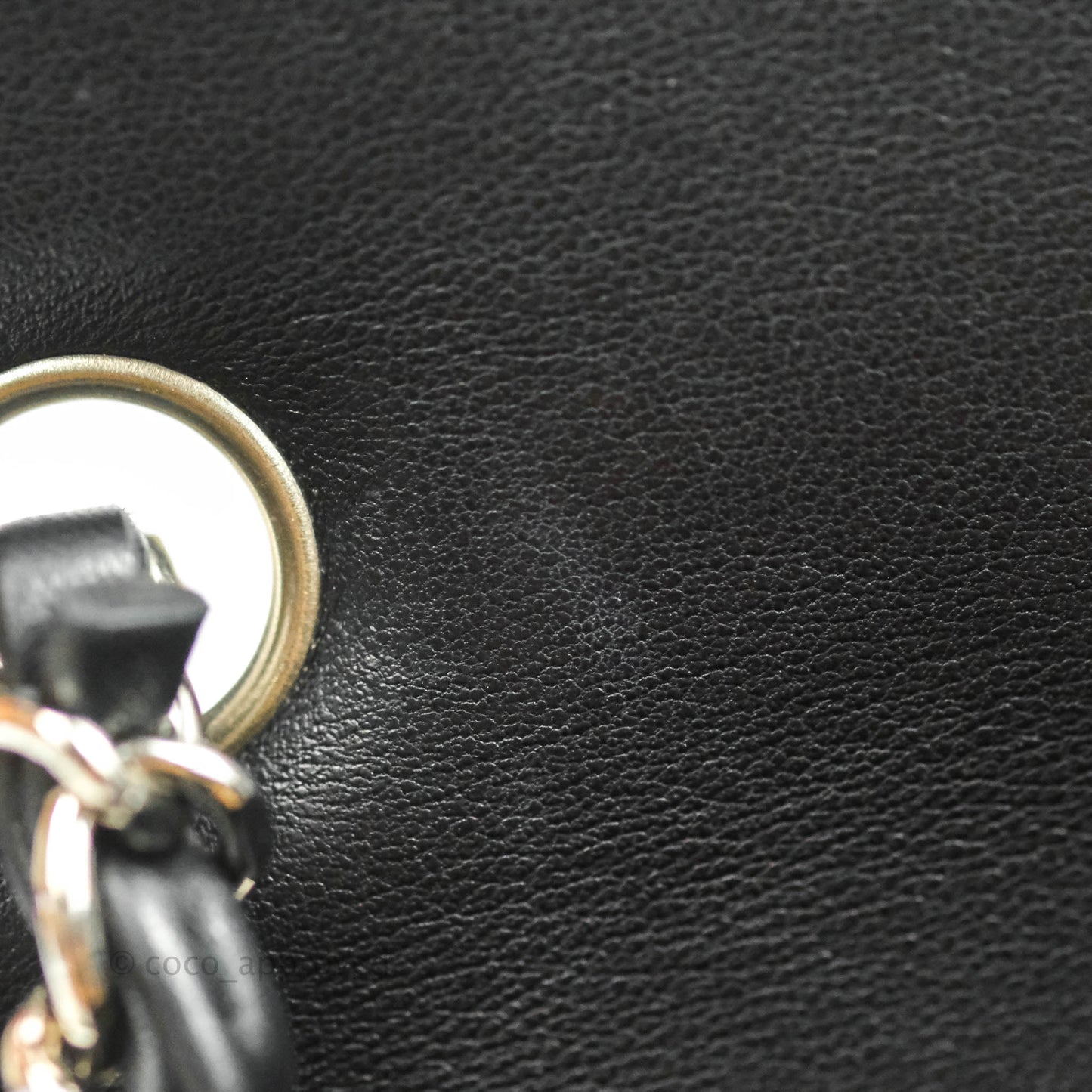 Chanel Mini Square Black Lambskin Silver Hardware
